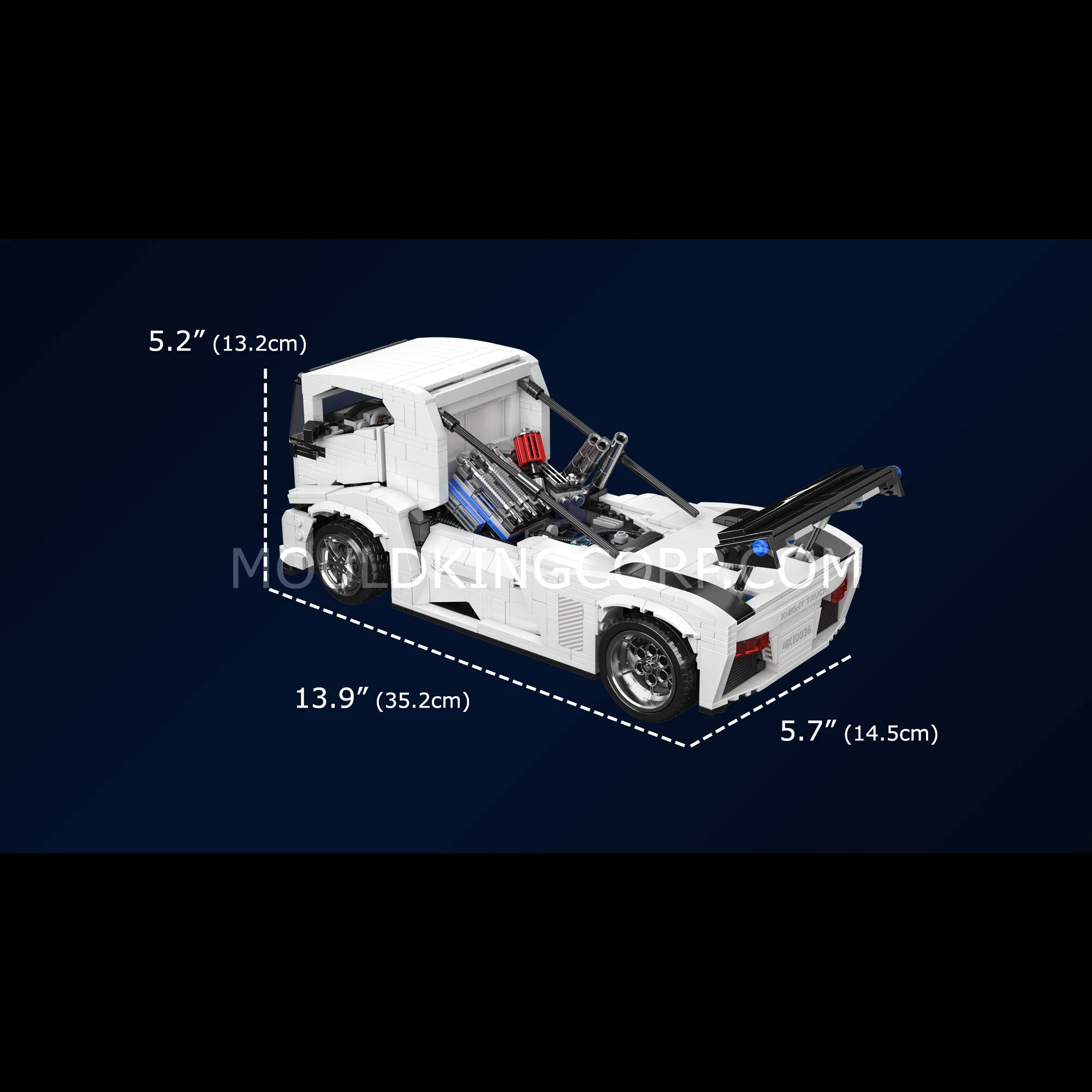 Mould King 10036 Racing Truck Model Building Set | 1,604 Pcs - Image 6