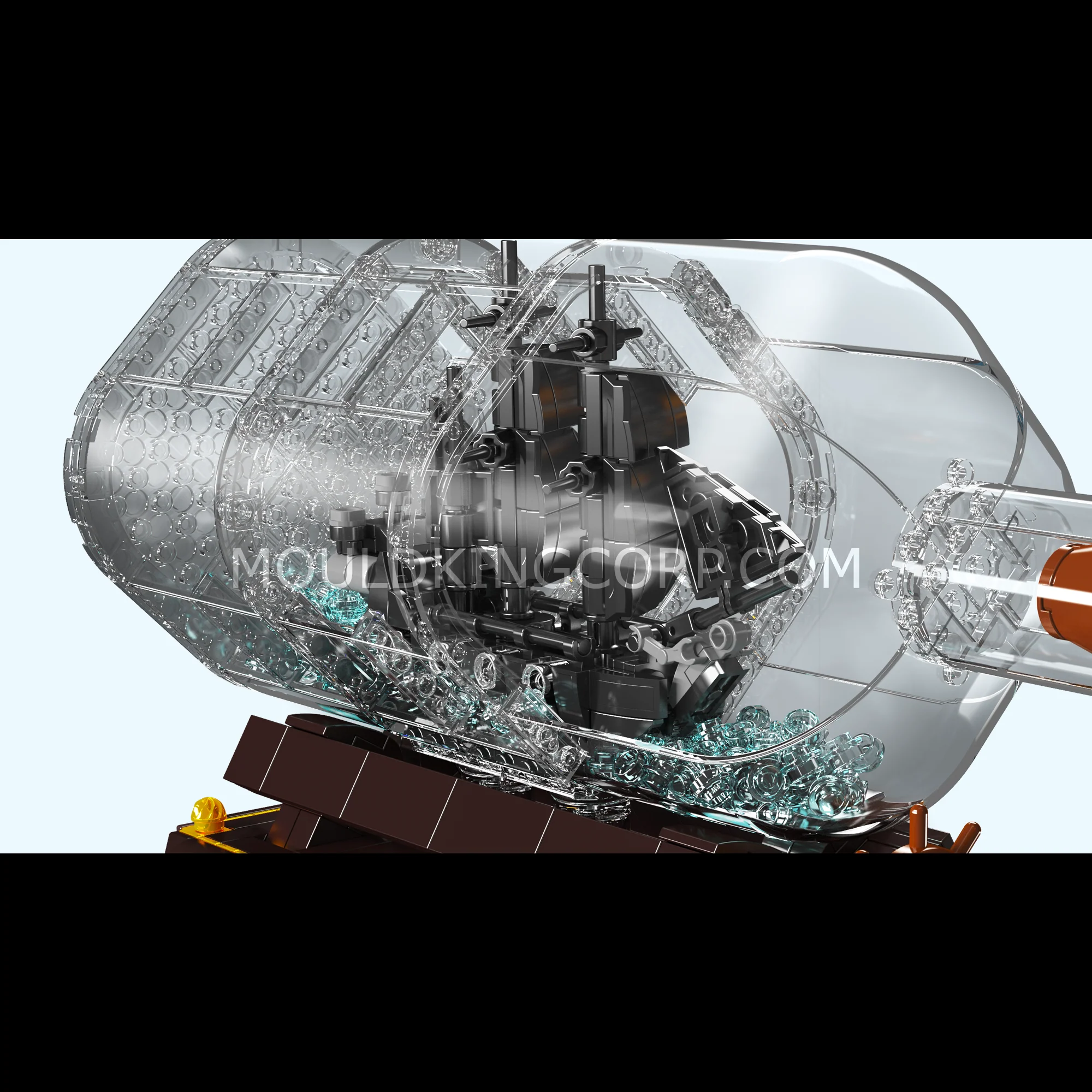 Mould King 10070S Ship-In-a-Bottle Model Building Set | 822 Pcs - Image 2