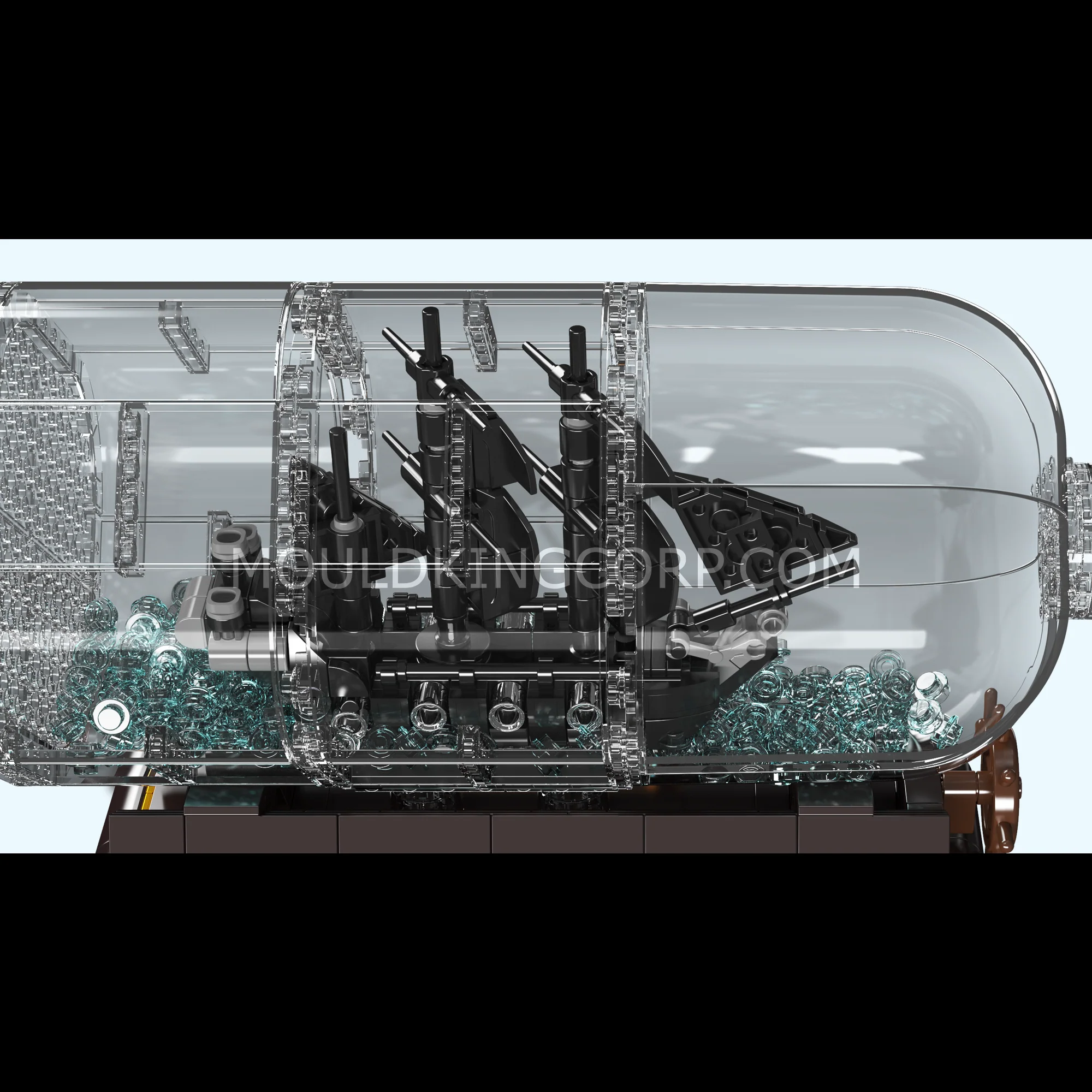Mould King 10070S Ship-In-a-Bottle Model Building Set | 822 Pcs - Image 5