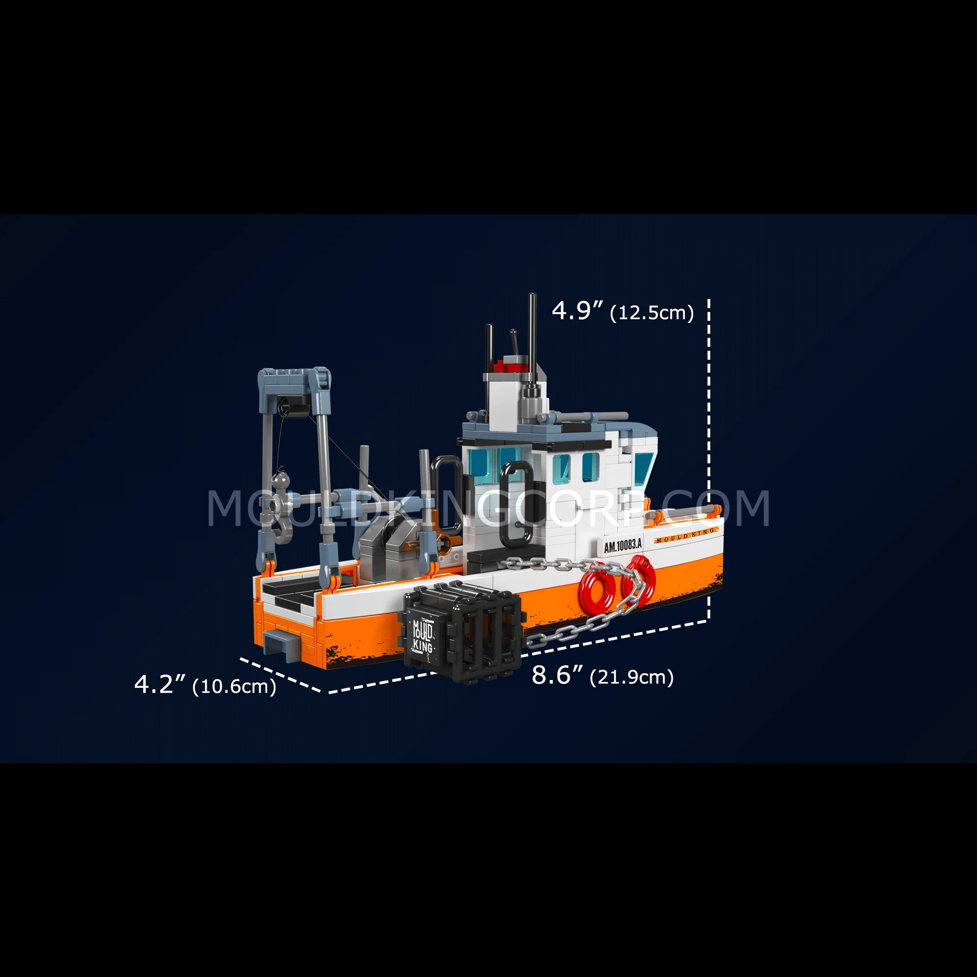Mould King 10083 Fishing Boat Building Set | 420 Pcs - Image 6