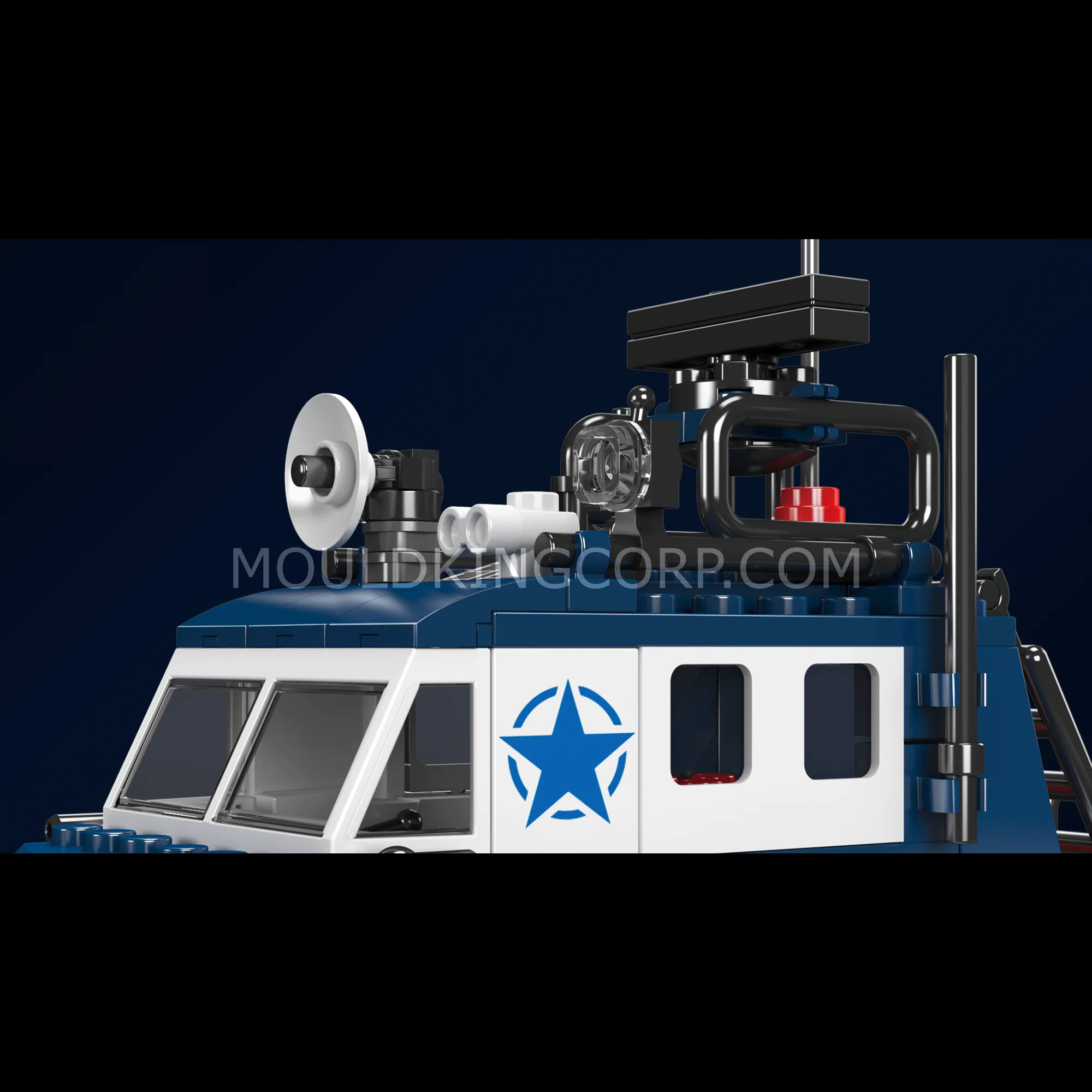 Mould King 10084 Police Boat Building Set | 413 Pcs - Image 3