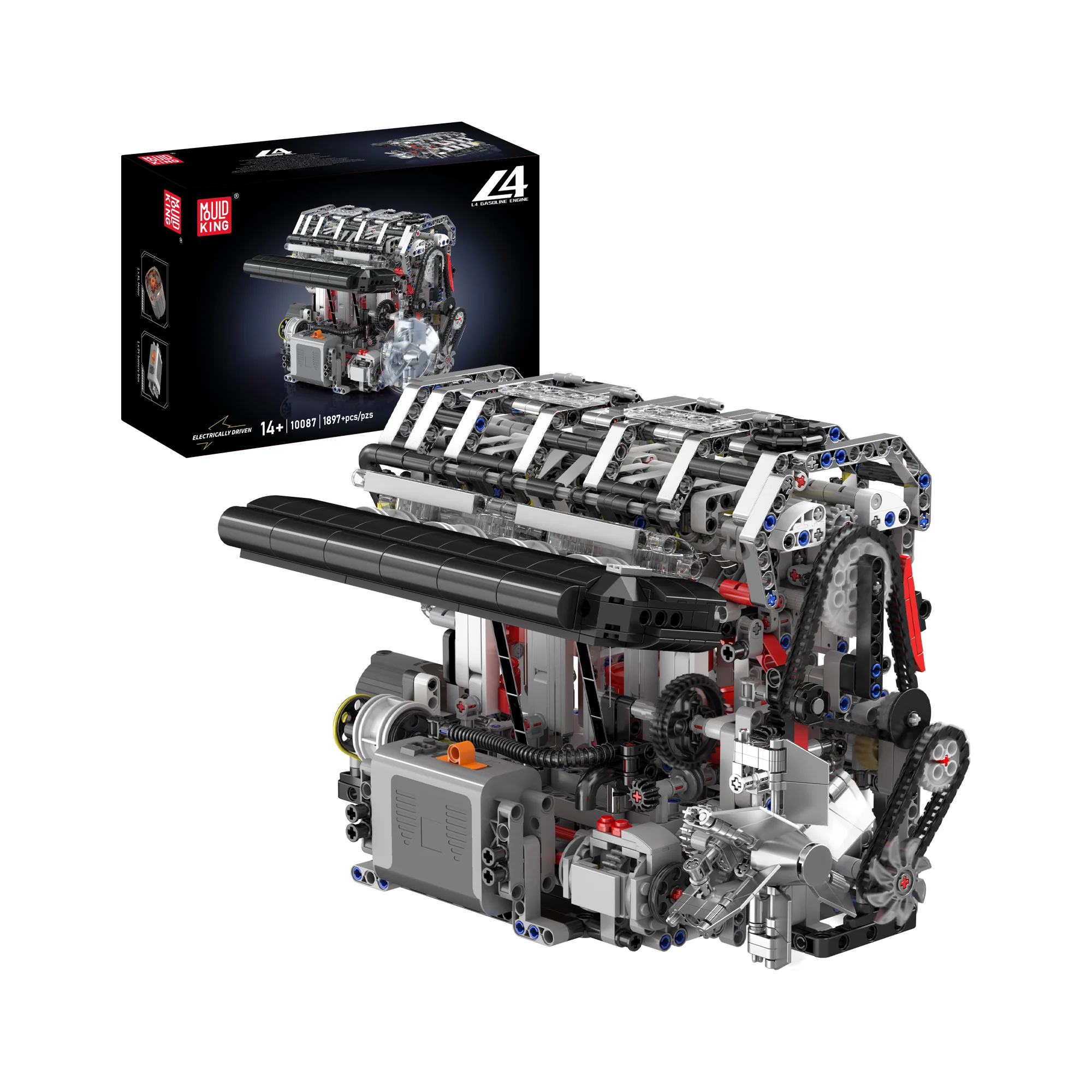 Mould King 10087 Motorised L4 Gasoline Engine Building Set | 1,787 Pcs