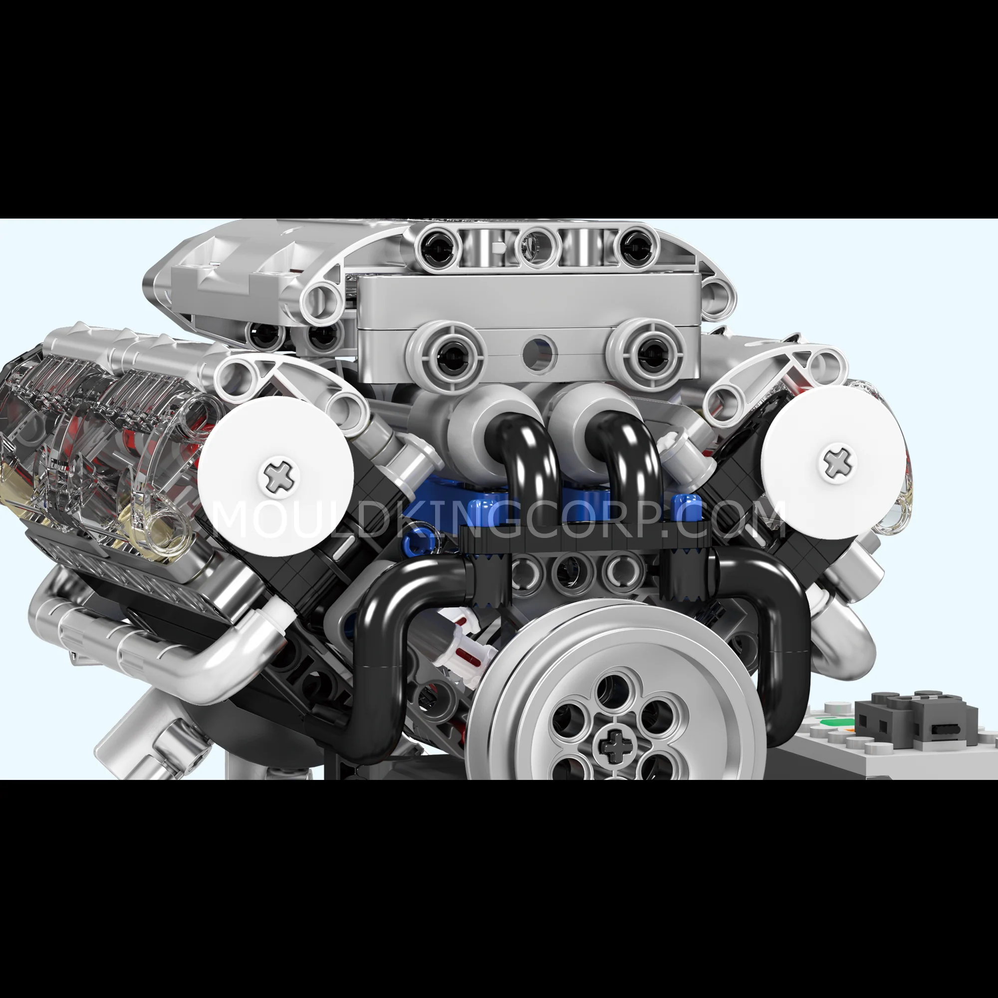 Mould King 10088 Motorised V8 Engine Building Set | 535 Pcs - Image 2