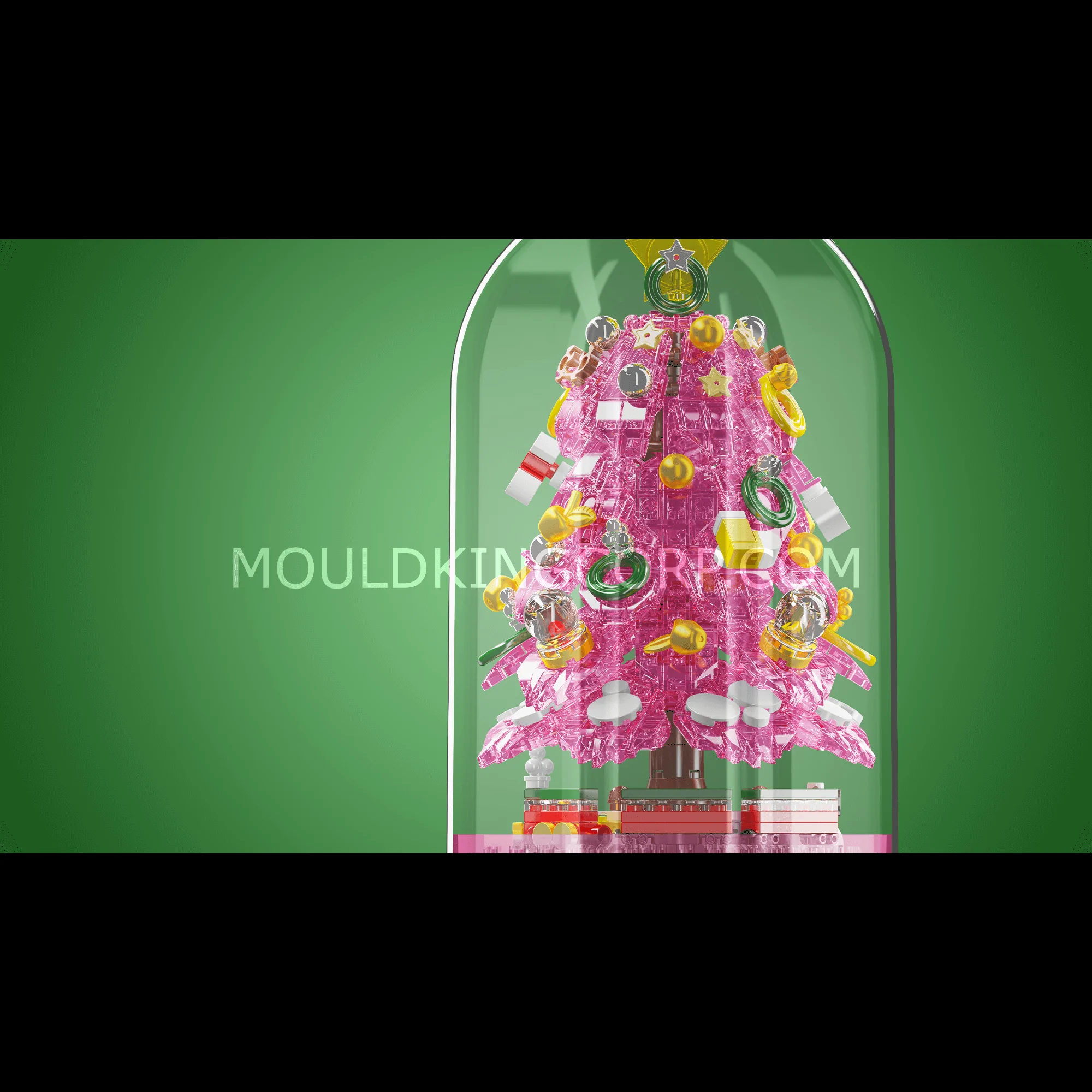 Mould King 10090 Christmas Tree Music Box Building Set | 688 PCS - Image 11