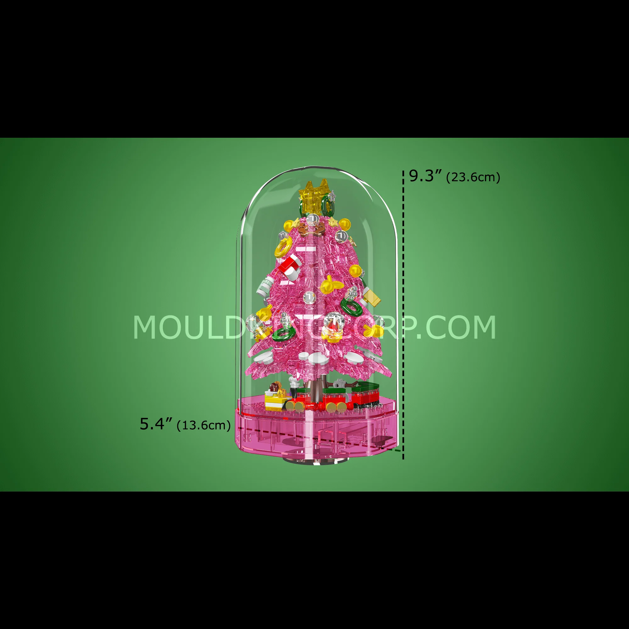 Mould King 10090 Christmas Tree Music Box Building Set | 688 PCS - Image 12
