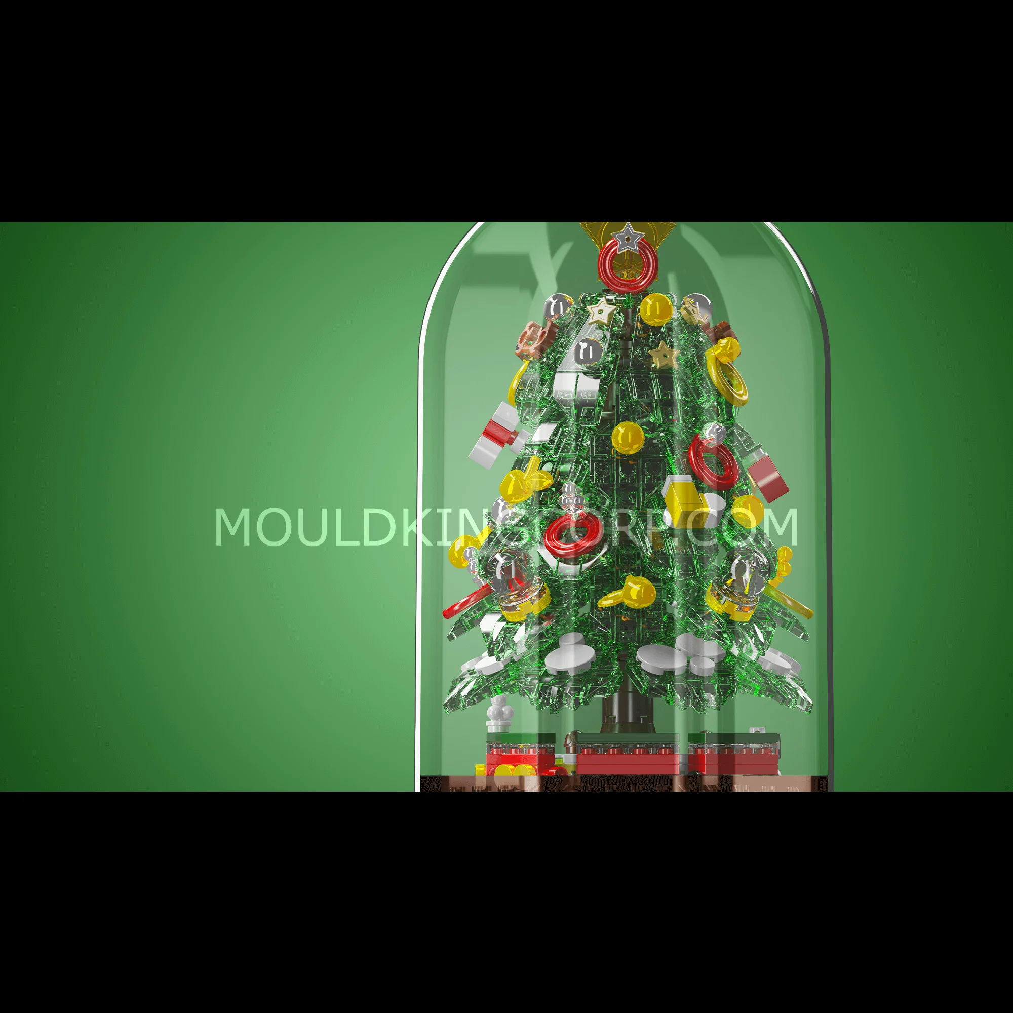 Mould King 10090 Christmas Tree Music Box Building Set | 688 PCS - Image 5