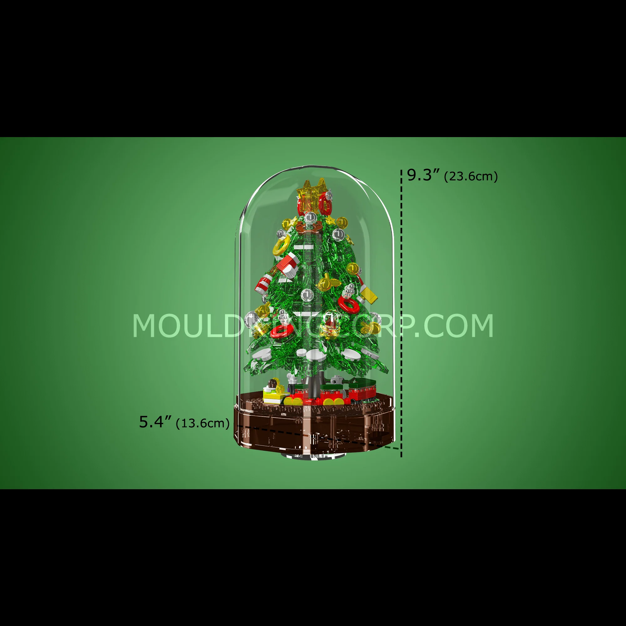 Mould King 10090 Christmas Tree Music Box Building Set | 688 PCS - Image 6