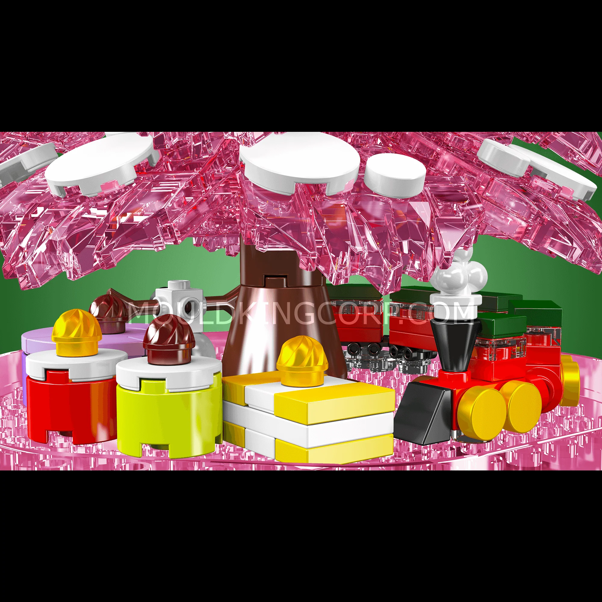 Mould King 10090 Christmas Tree Music Box Building Set | 688 PCS - Image 9