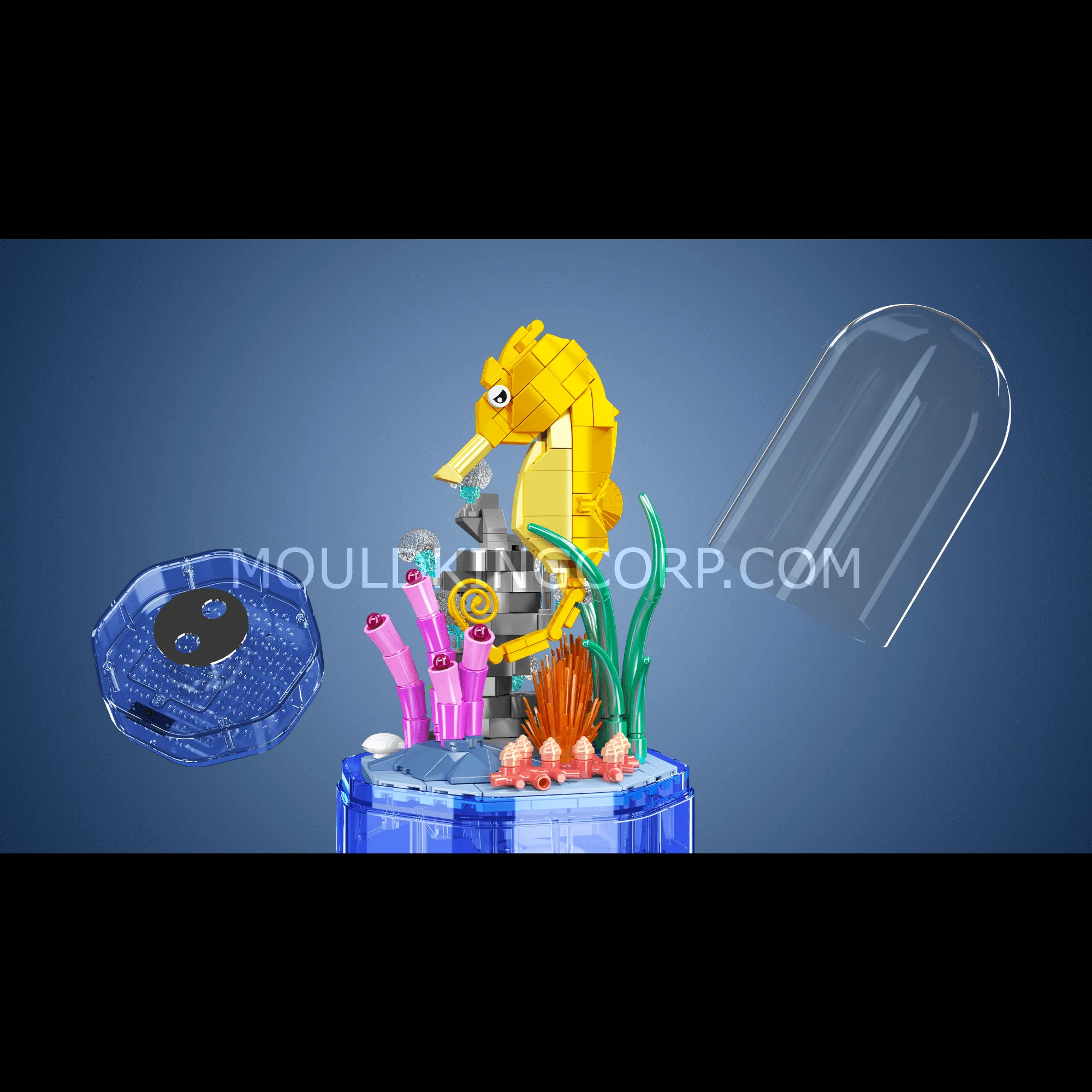 Mould King 10100 Seahorse Music Box Building Block Set | 424 Pcs - Image 2