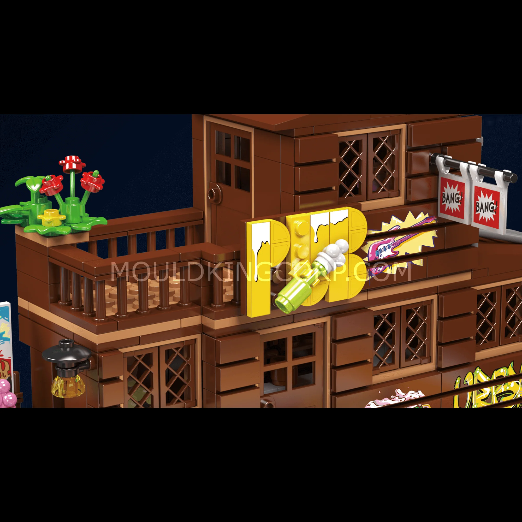 Mould King 10108 Dockside Tavern Building Block Set | 842 Pcs - Image 3