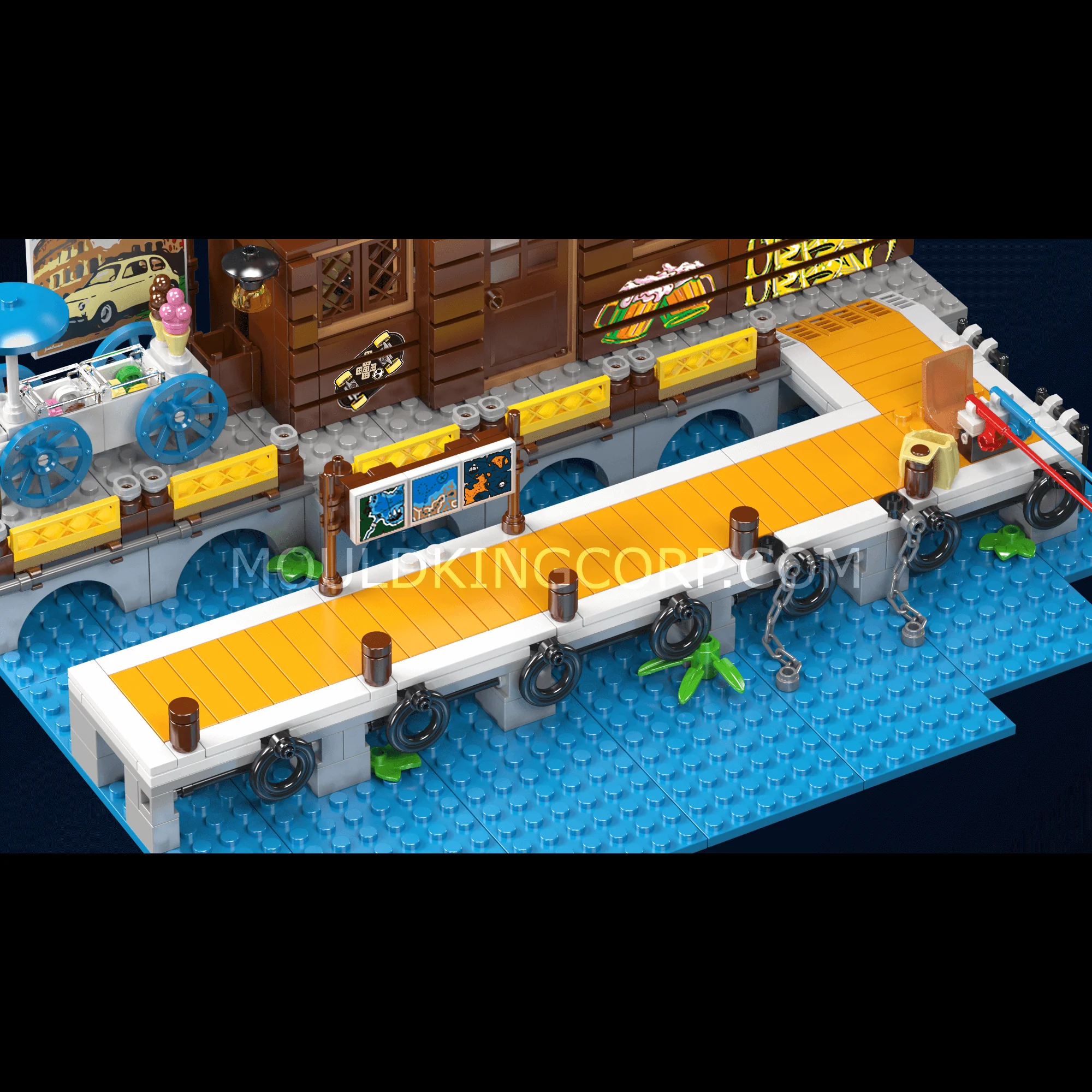 Mould King 10108 Dockside Tavern Building Block Set | 842 Pcs - Image 5