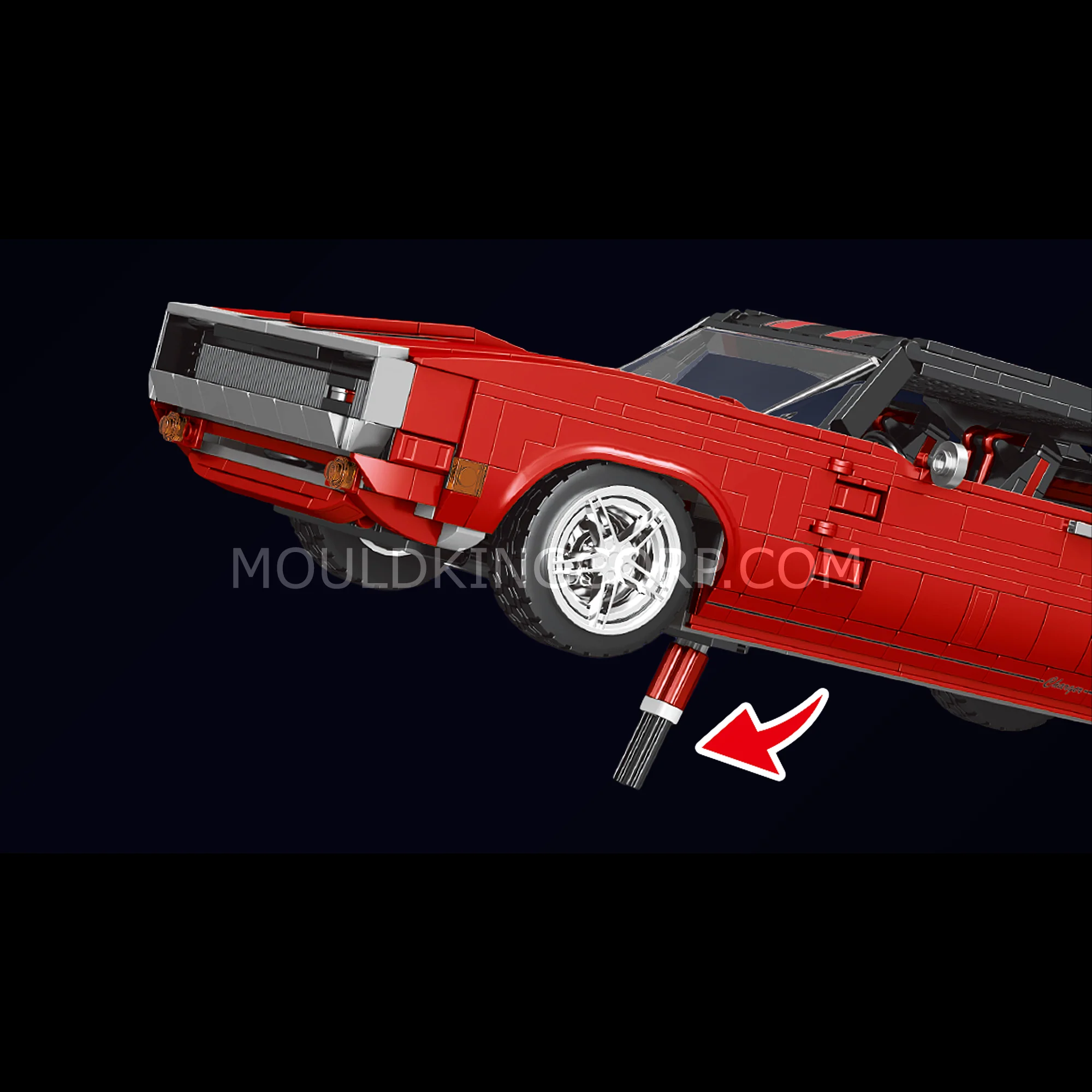 Mould King 10112 Charger Car Model Building Set | 1,869 Pcs - Image 3