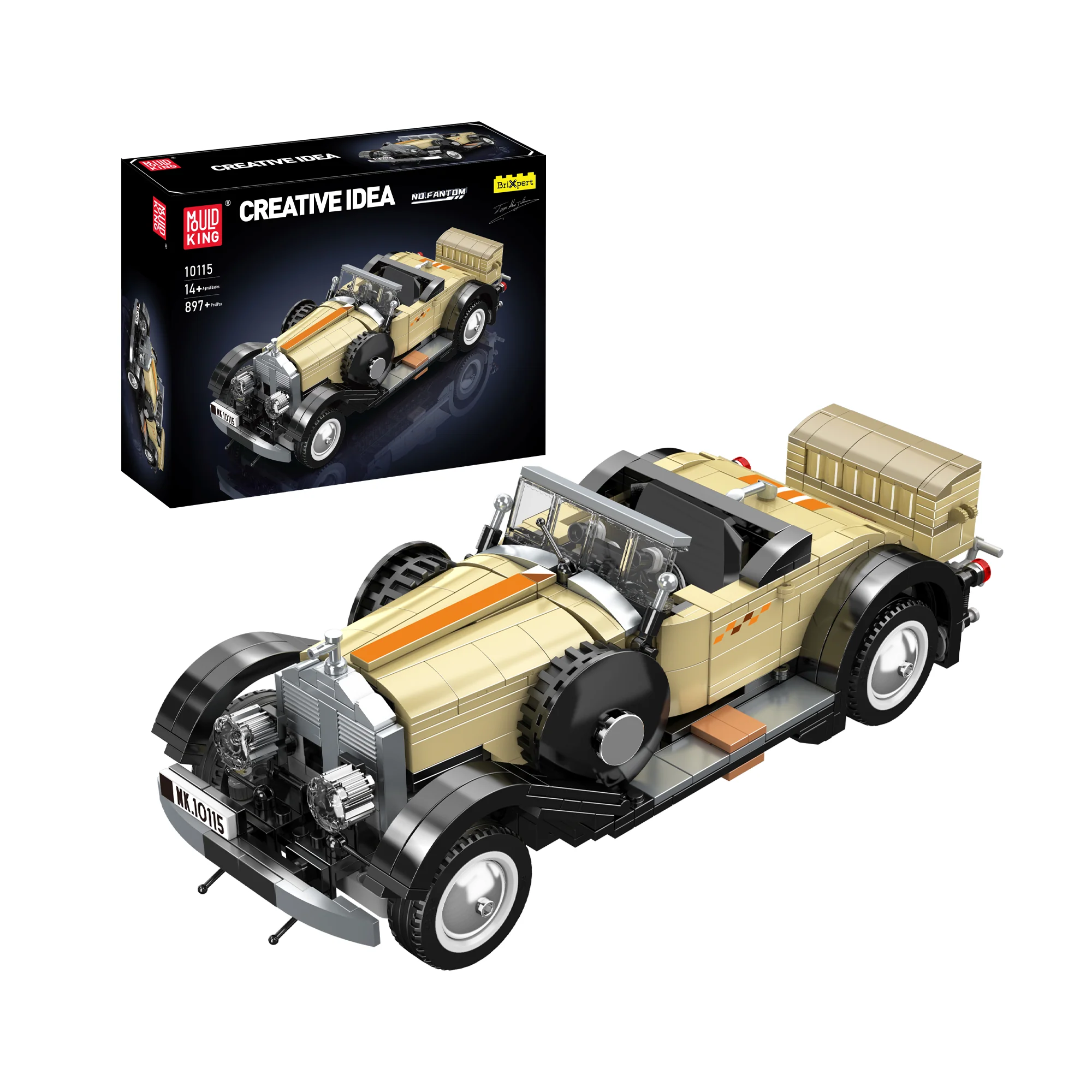 Mould King 10115 Phantom Vintage Car Model Building Set | 897 Pcs