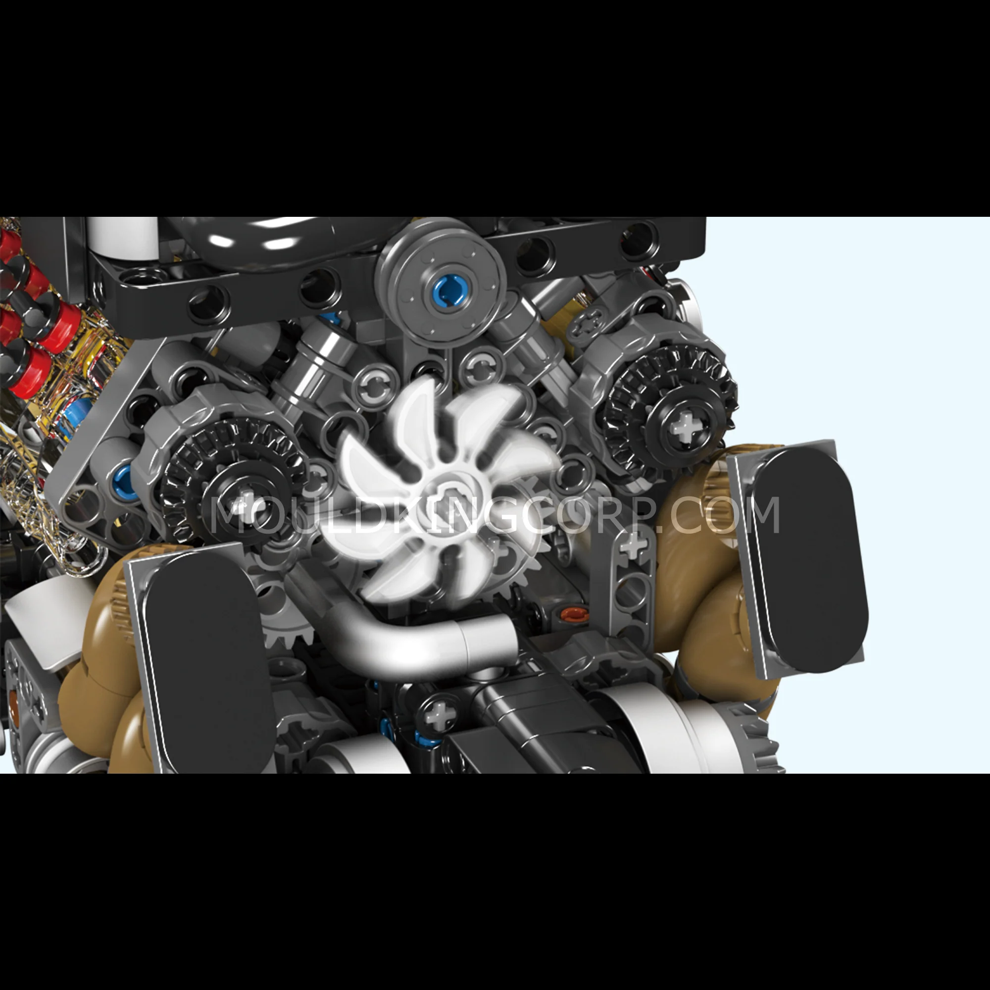 Mould King 10131 BGT Motorised W16 Engine Building Set | 952 Pcs - Image 2