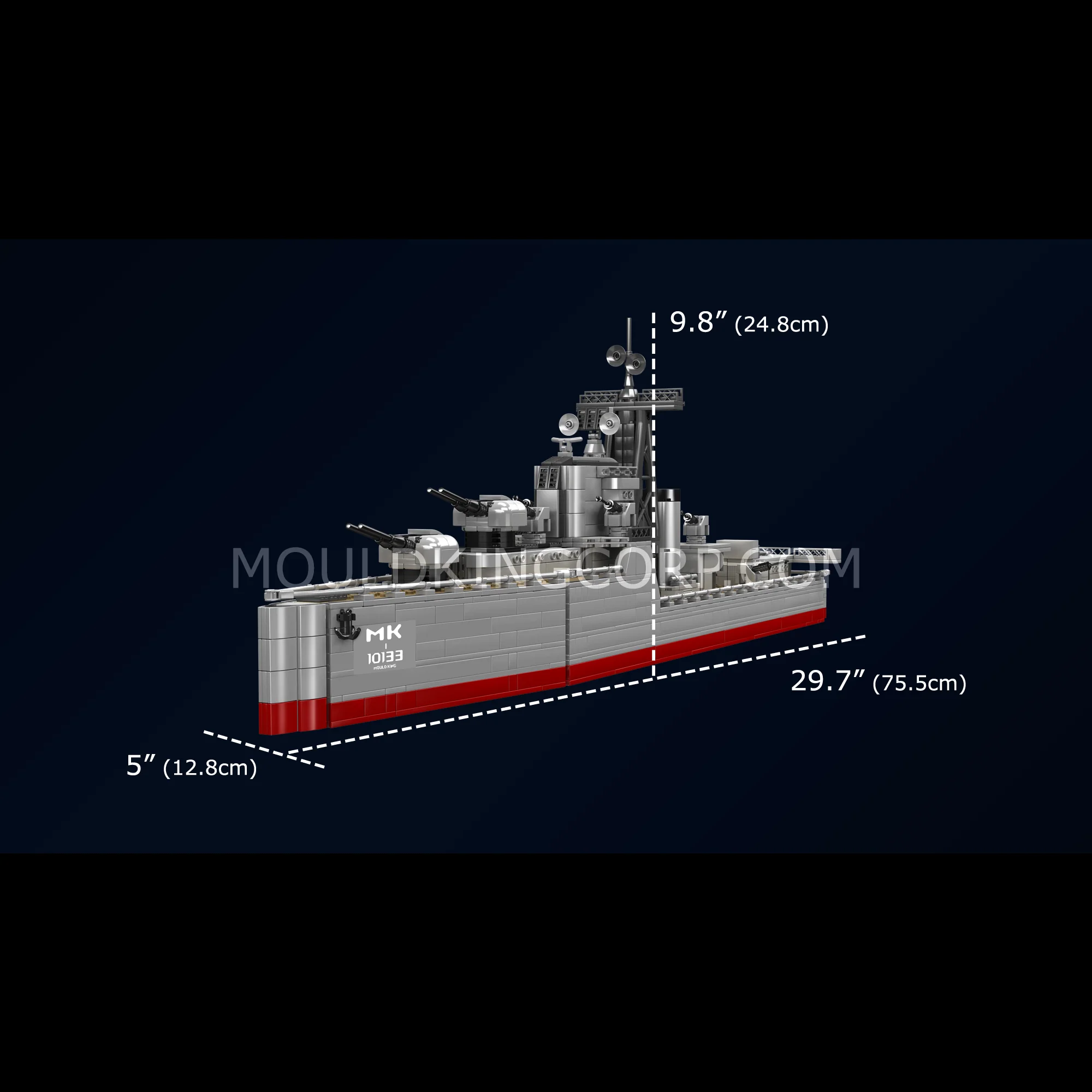 Mould King 10133 Battle-Class Destroyer Model Building Set | 1,815 pcs - Image 6