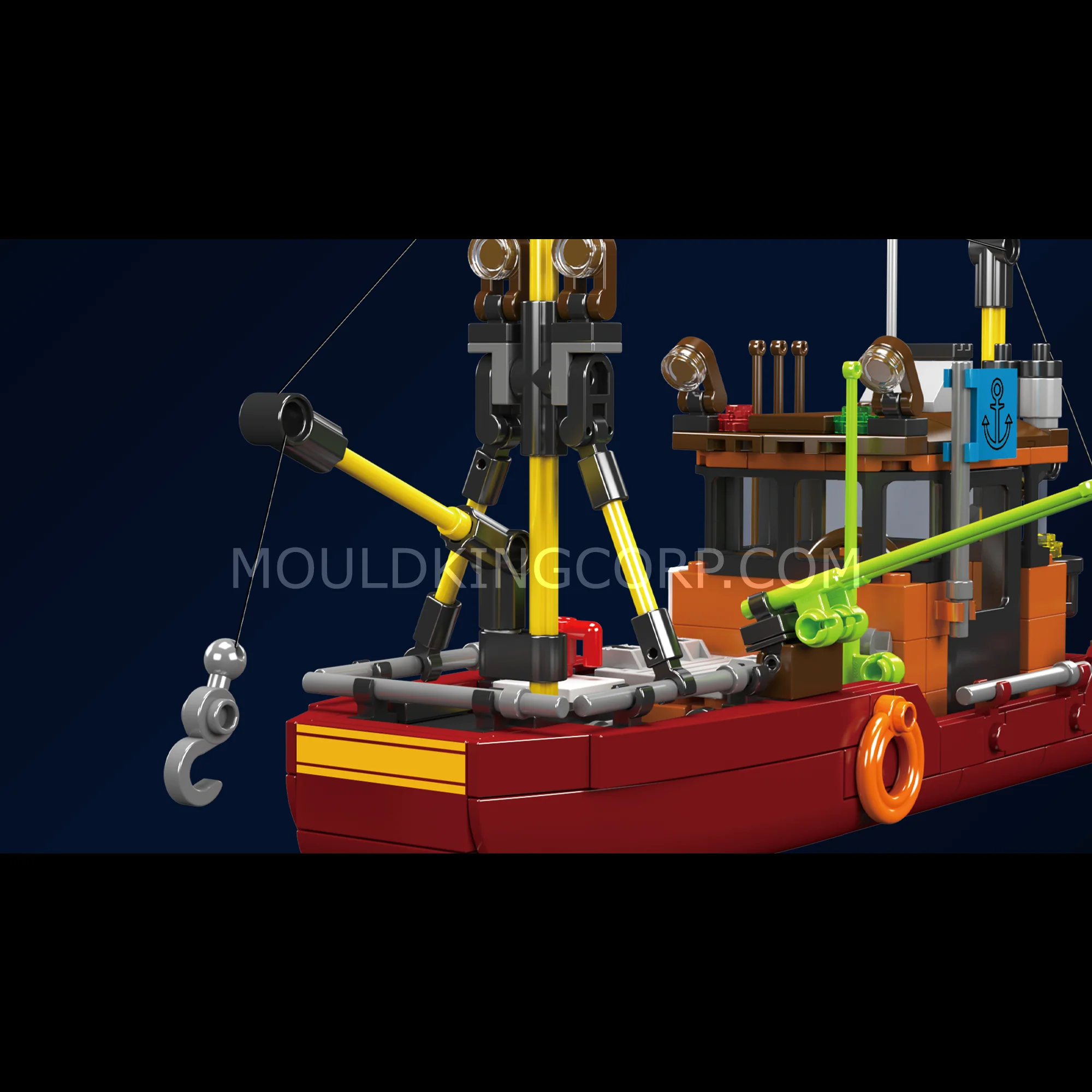 Mould King 10135 Angling Boat Building Set | 403 Pcs - Image 2