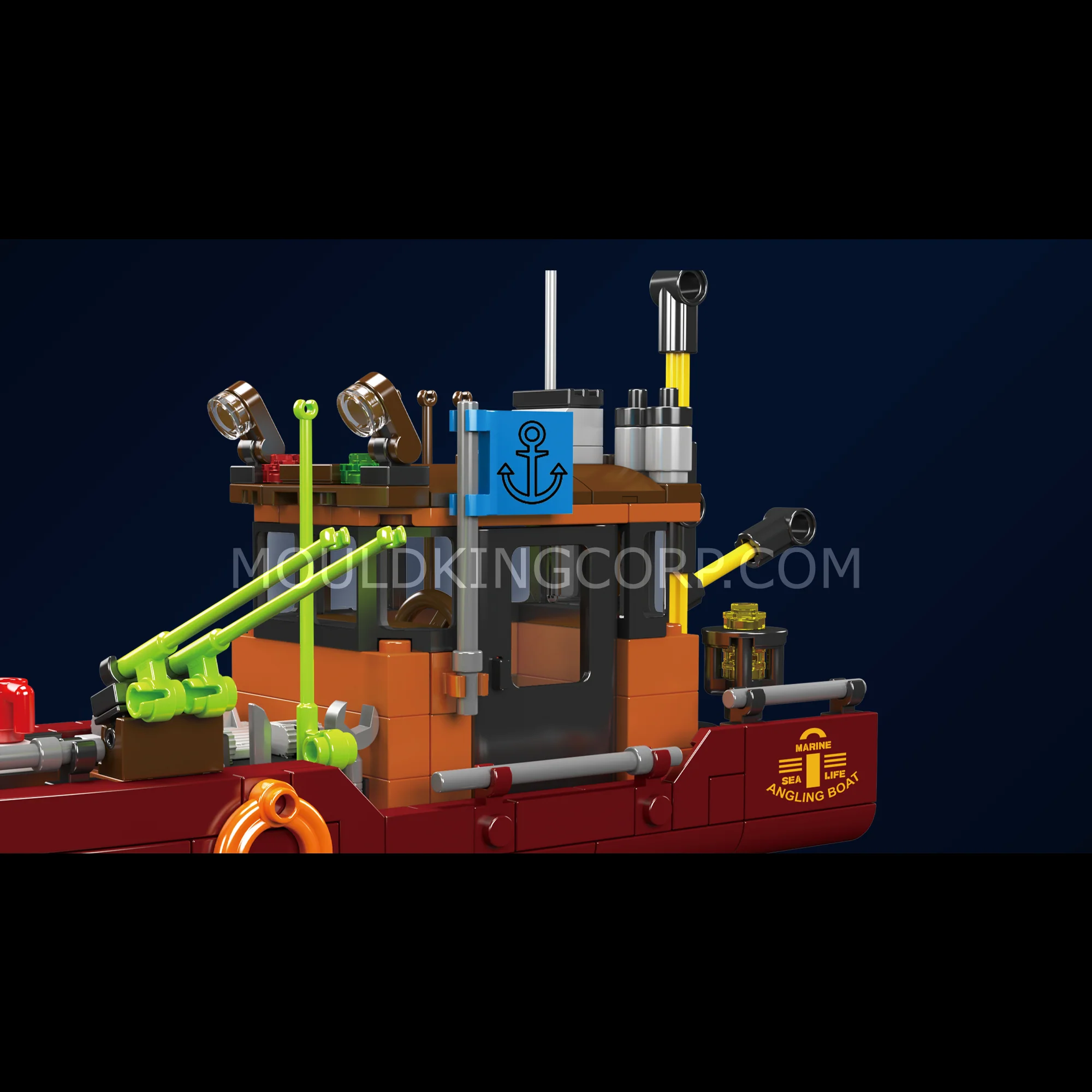 Mould King 10135 Angling Boat Building Set | 403 Pcs - Image 3