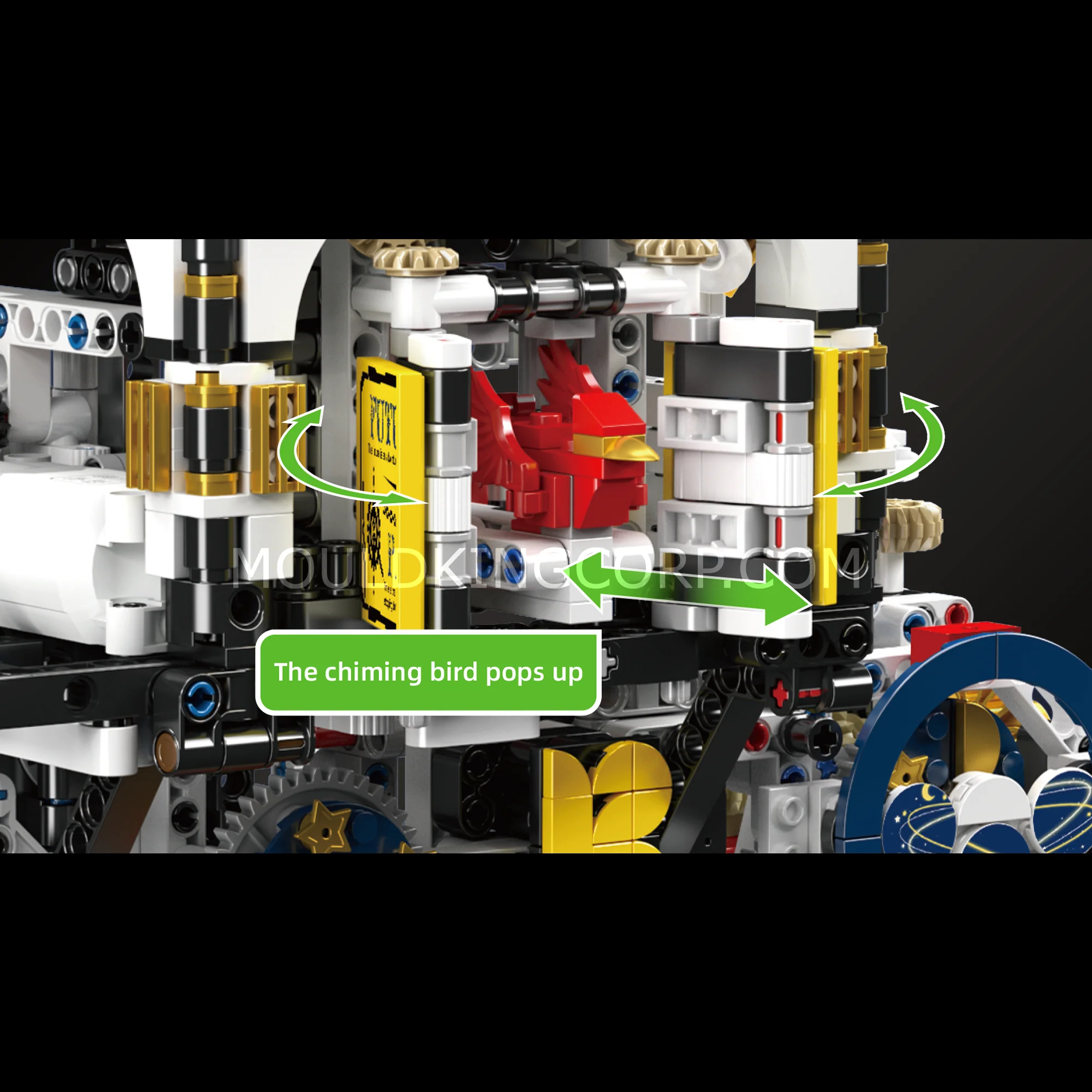 Mould King 10159 Cyberpunk Mechanical Clock Building Set | 3,181 Pcs - Image 3