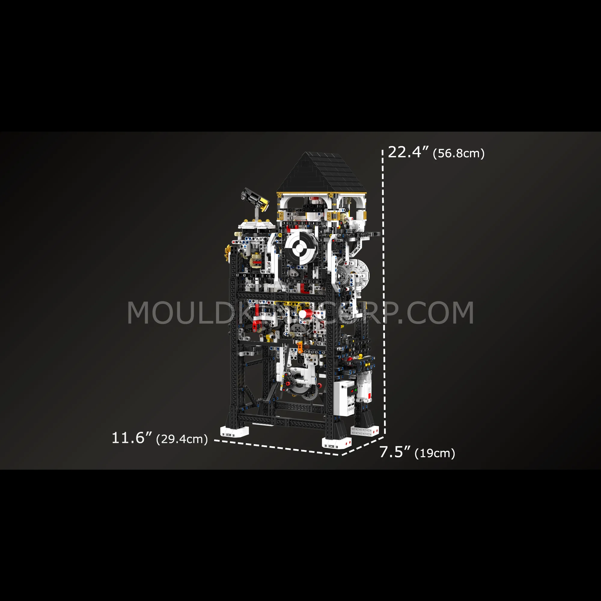 Mould King 10159 Cyberpunk Mechanical Clock Building Set | 3,181 Pcs - Image 6