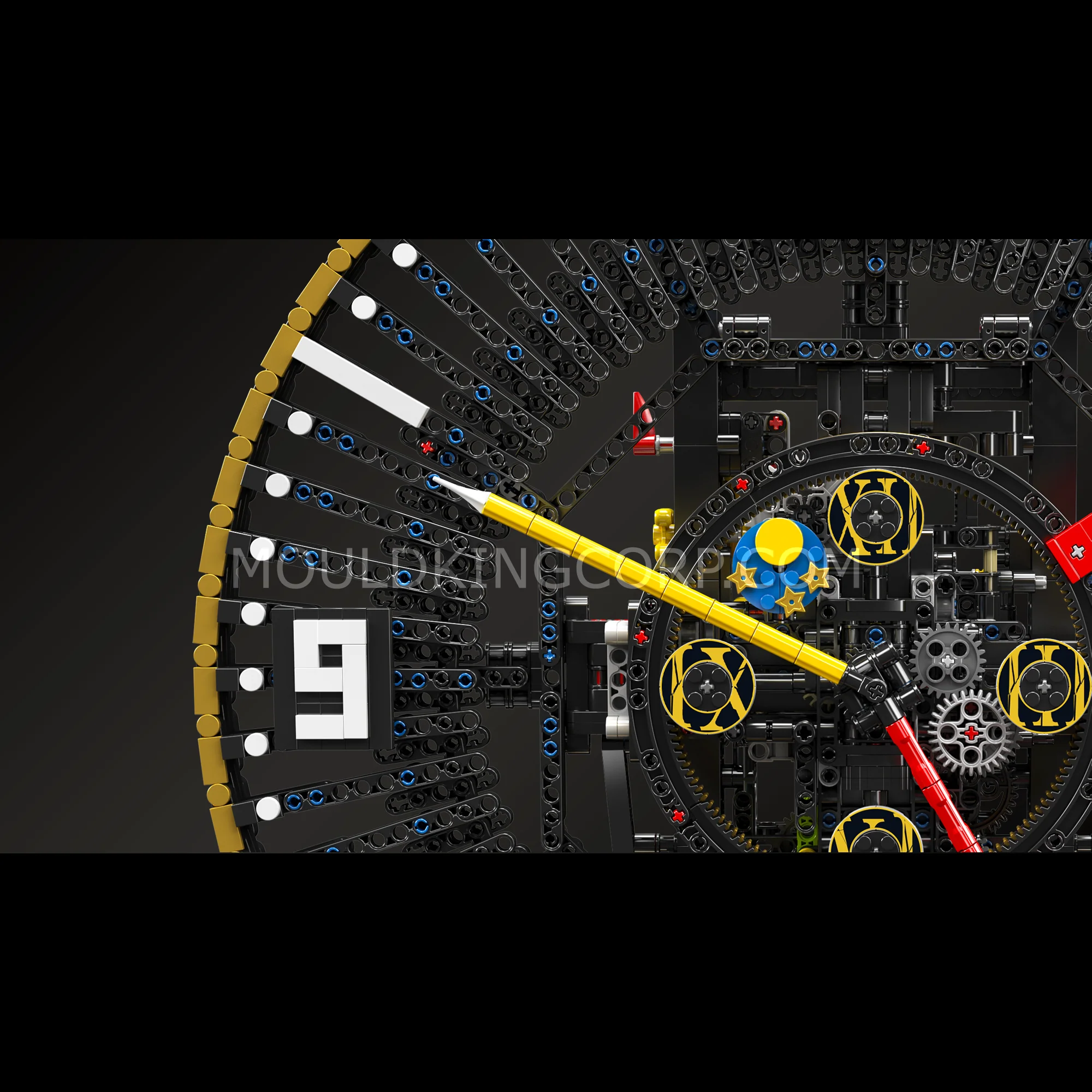 Mould King 10160 Motorized Mechanical Gear Clock Building Set | 3,675 Pcs - Image 3