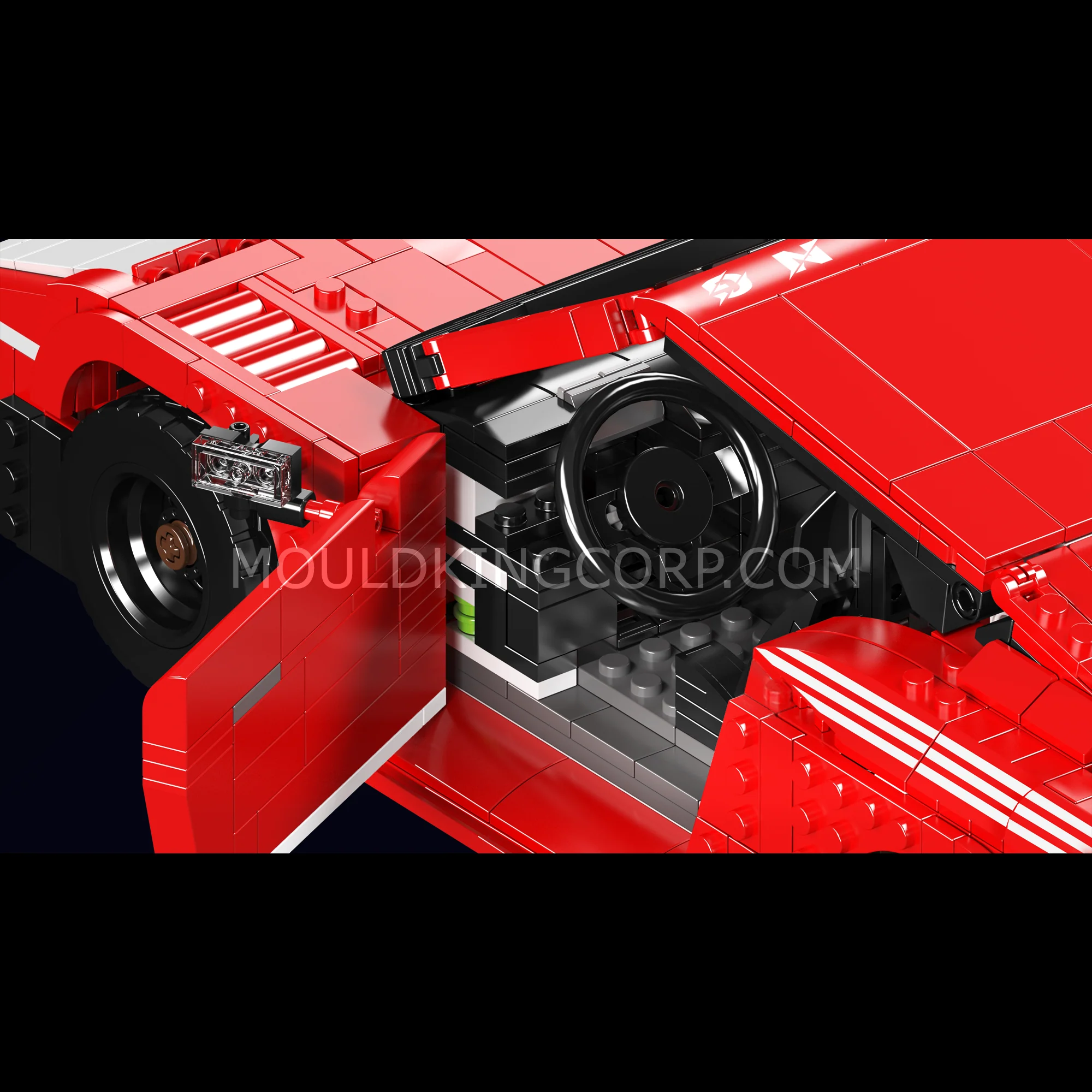 Mould King 10167 German 935 Endurance Racing Car Model Building Set | 1,717 Pcs - Image 2