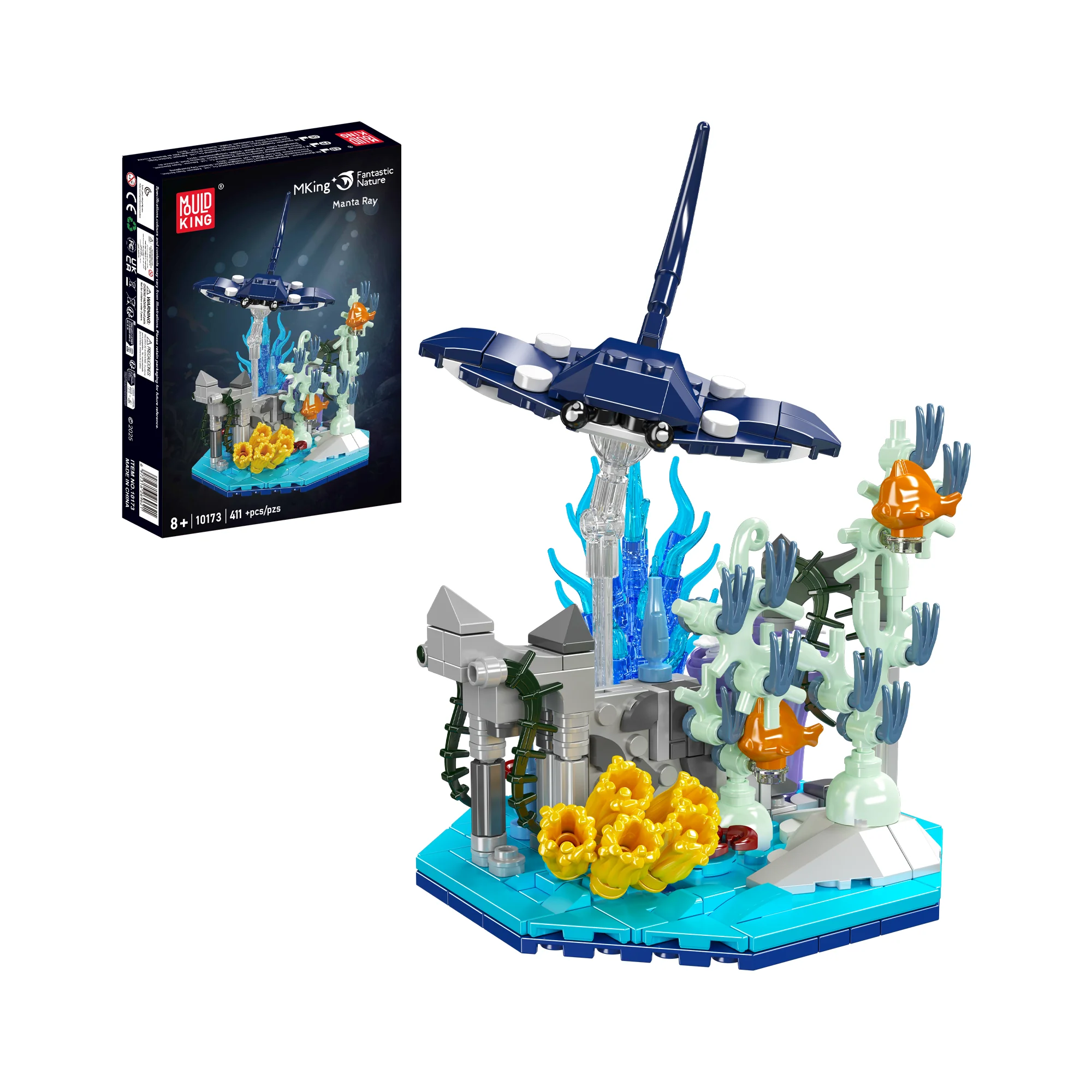 Mould King 10173 Manta Ray Coral Reef Building Set | 411 Pcs