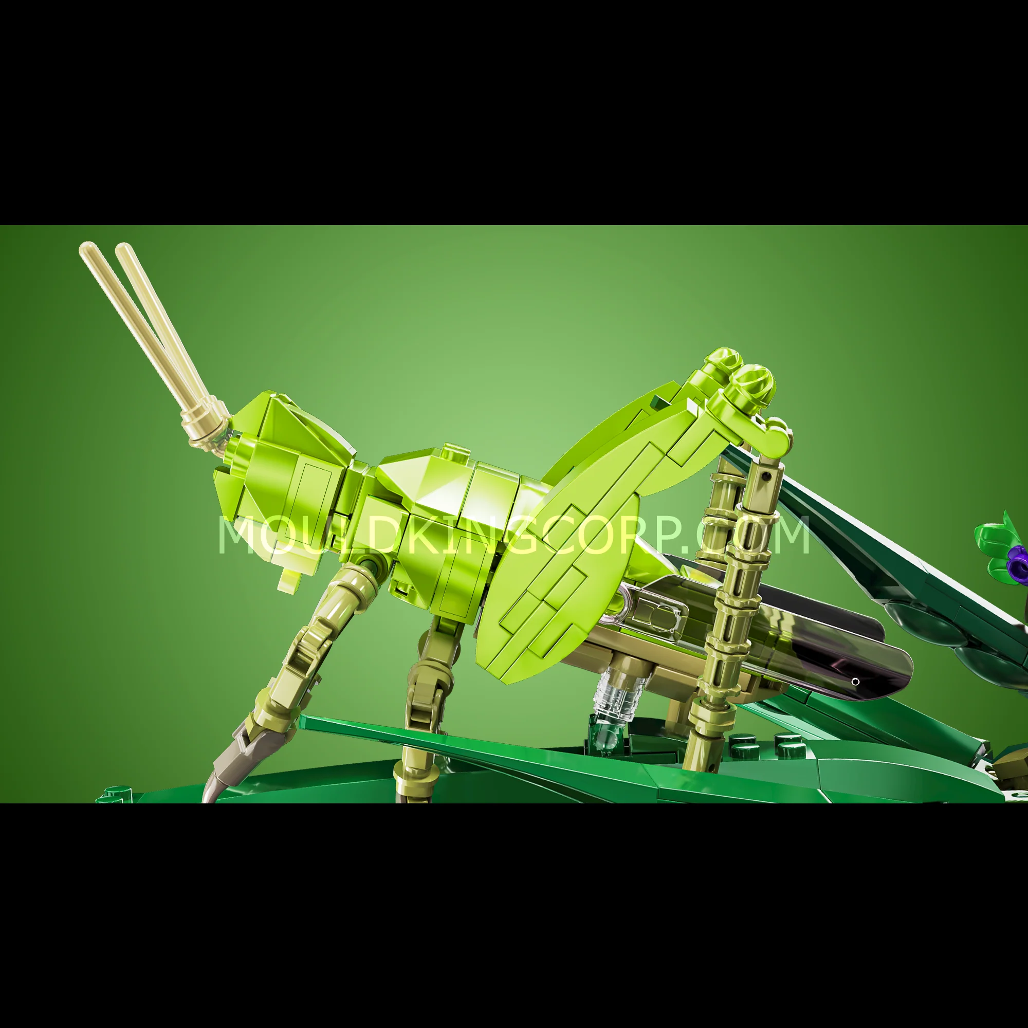Mould King 10175 Creative Grasshopper Ambush Scene Building Set | 408 Pcs - Image 2