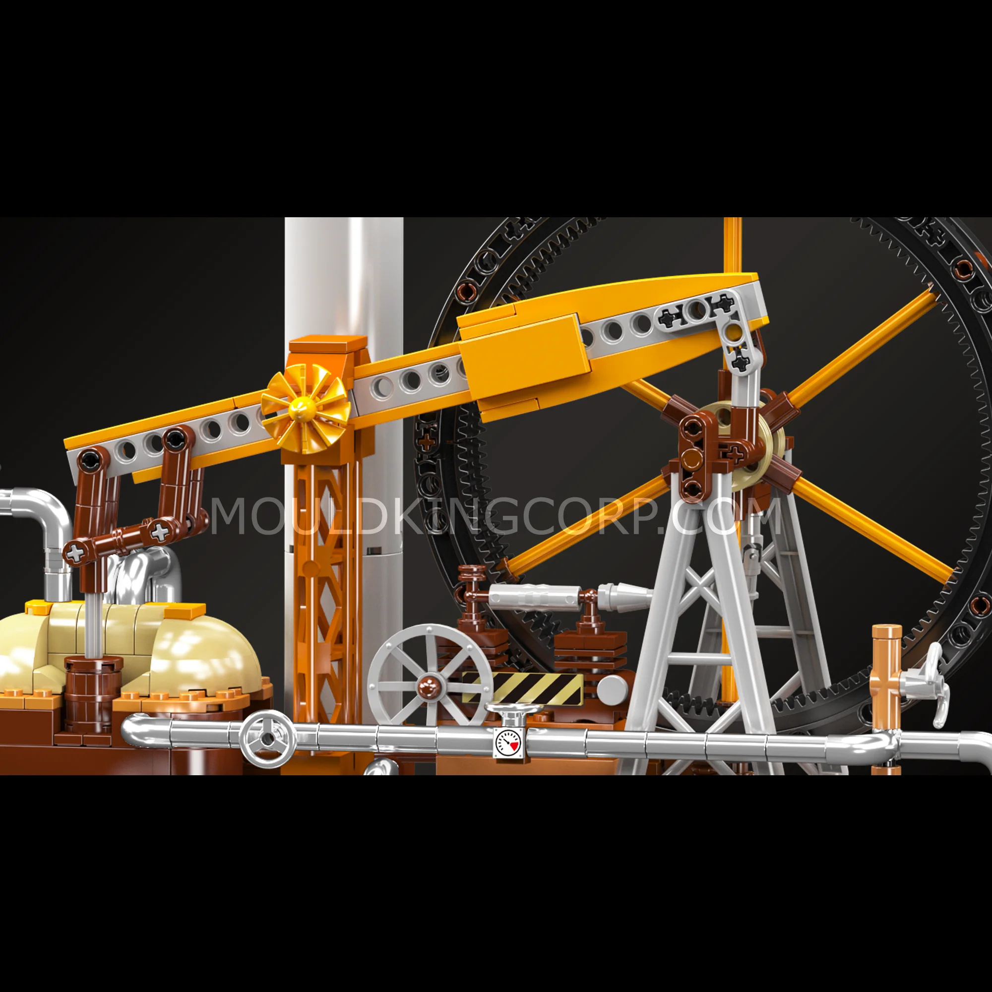 Mould King 10180 Steampunk Cube Clock Building Set | 3,234 Pcs - Image 3