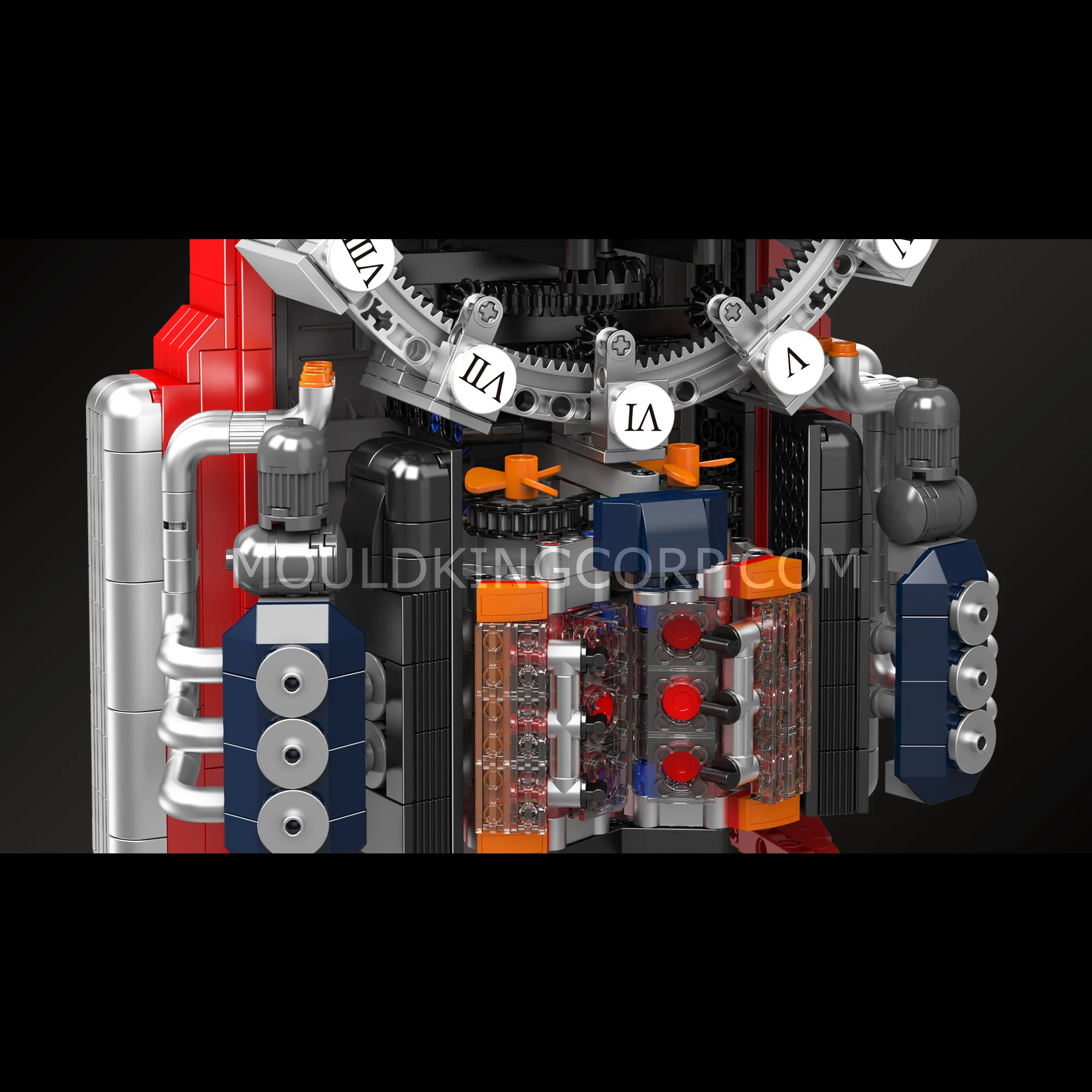 Mould King 10187 Cyberpunk Mechanical Clock Building Set | 1,601 Pcs - Image 5