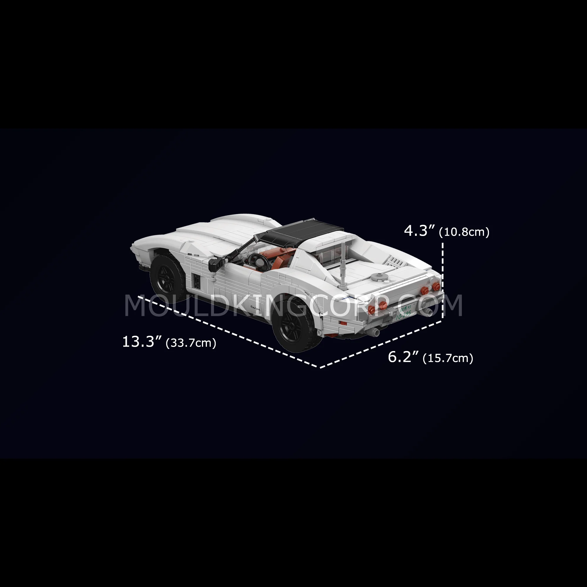 Mould King 10198 Corvette C3 Car Model Building Set | 1,347 Pcs - Image 6