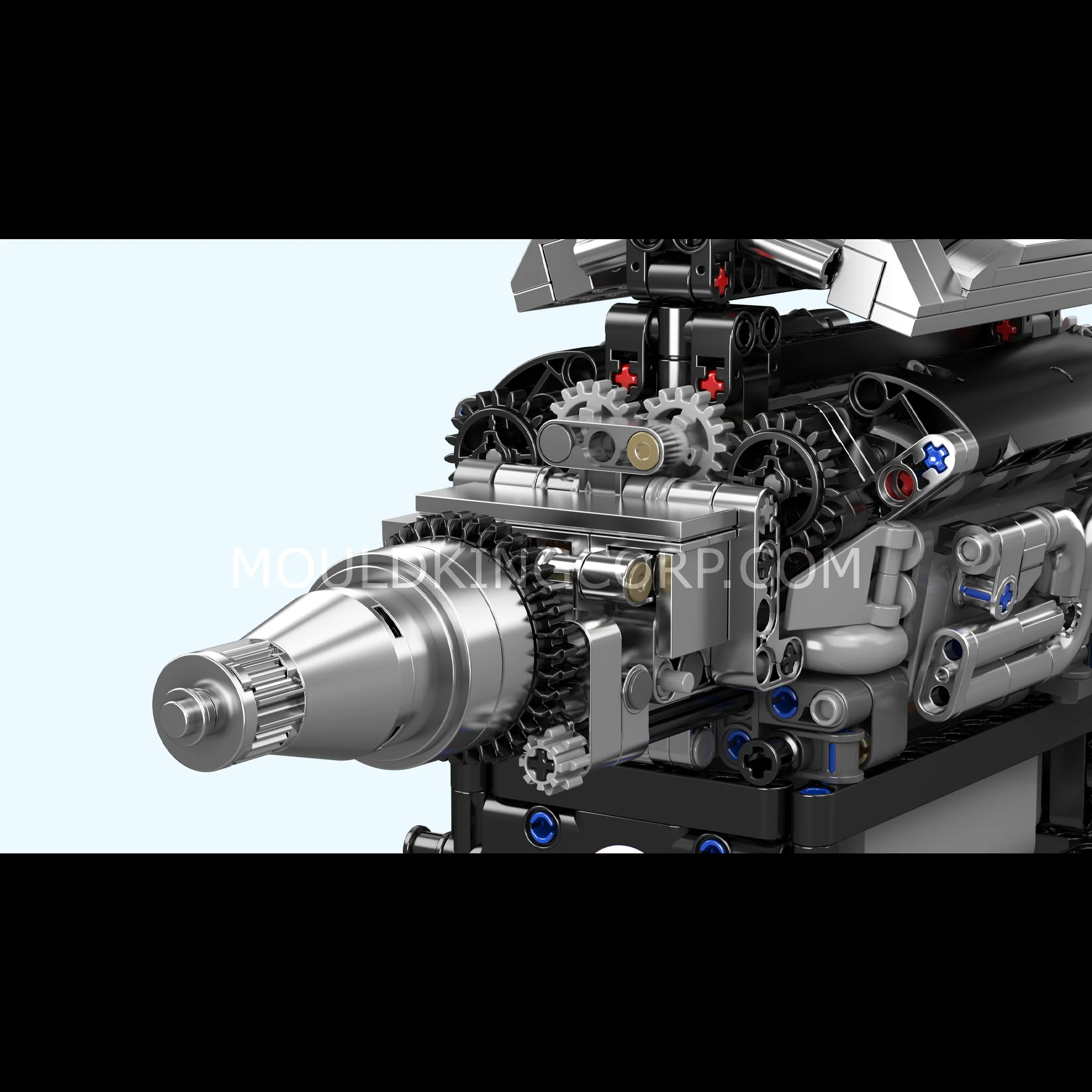 Mould King 10205 Motorised British Luxury V12 Engine Building Set | 733 Pcs - Image 2