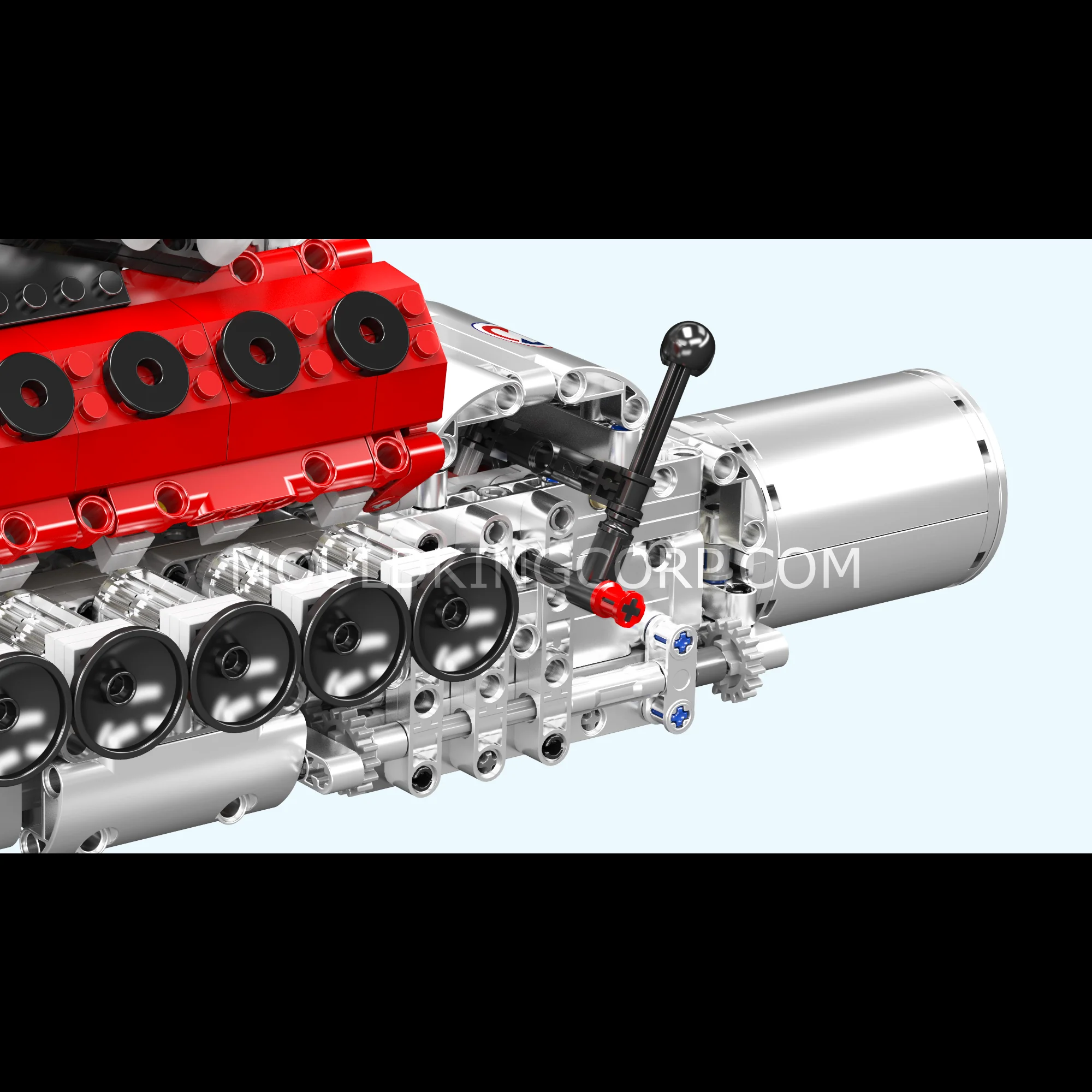 Mould King 10210 Motorized V12 Naturally Aspirated Engine Model Building Block Set | 1,366 Pcs - Image 3