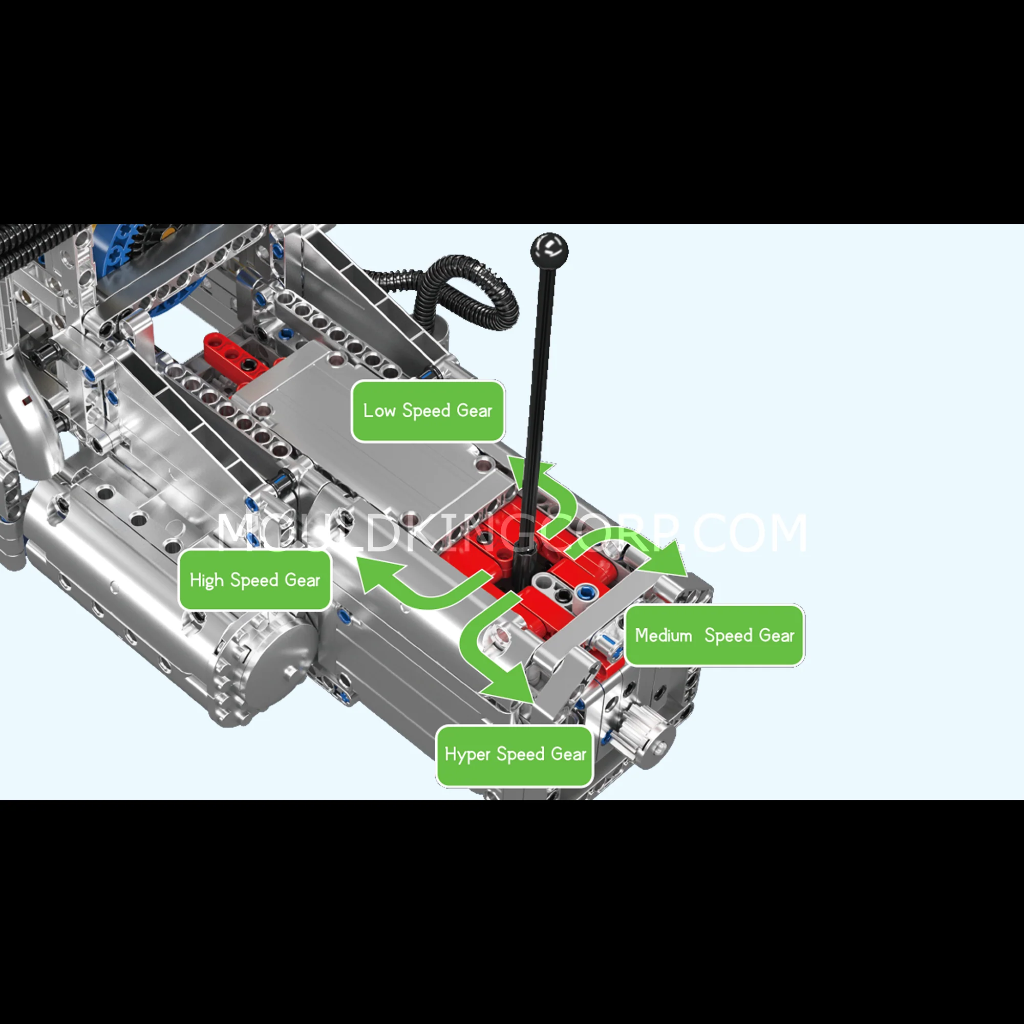 Mould King 10214 Motorized Wankel Rotary Engine with Gearbox Model Building Set | 2,177 Pcs - Image 2