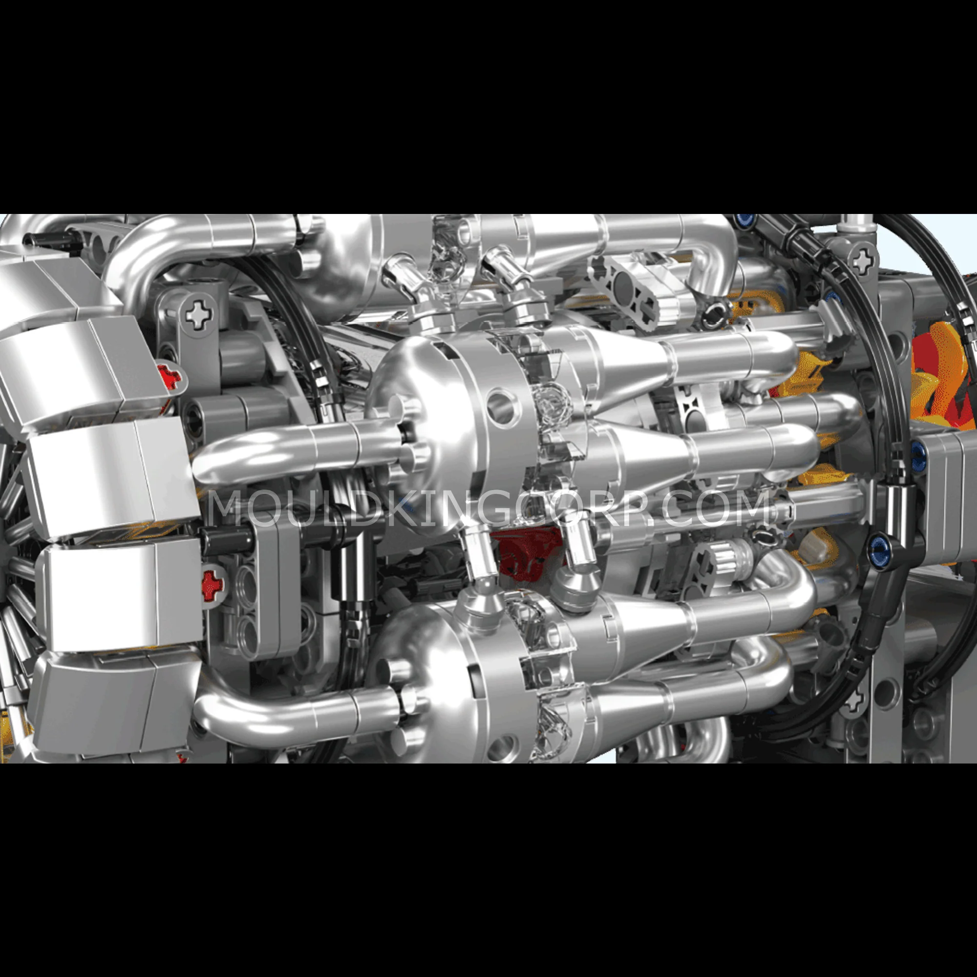 Mould King 10216 Turbojet Engine Mechanical Model Building Set | 1,214 Pcs - Image 5