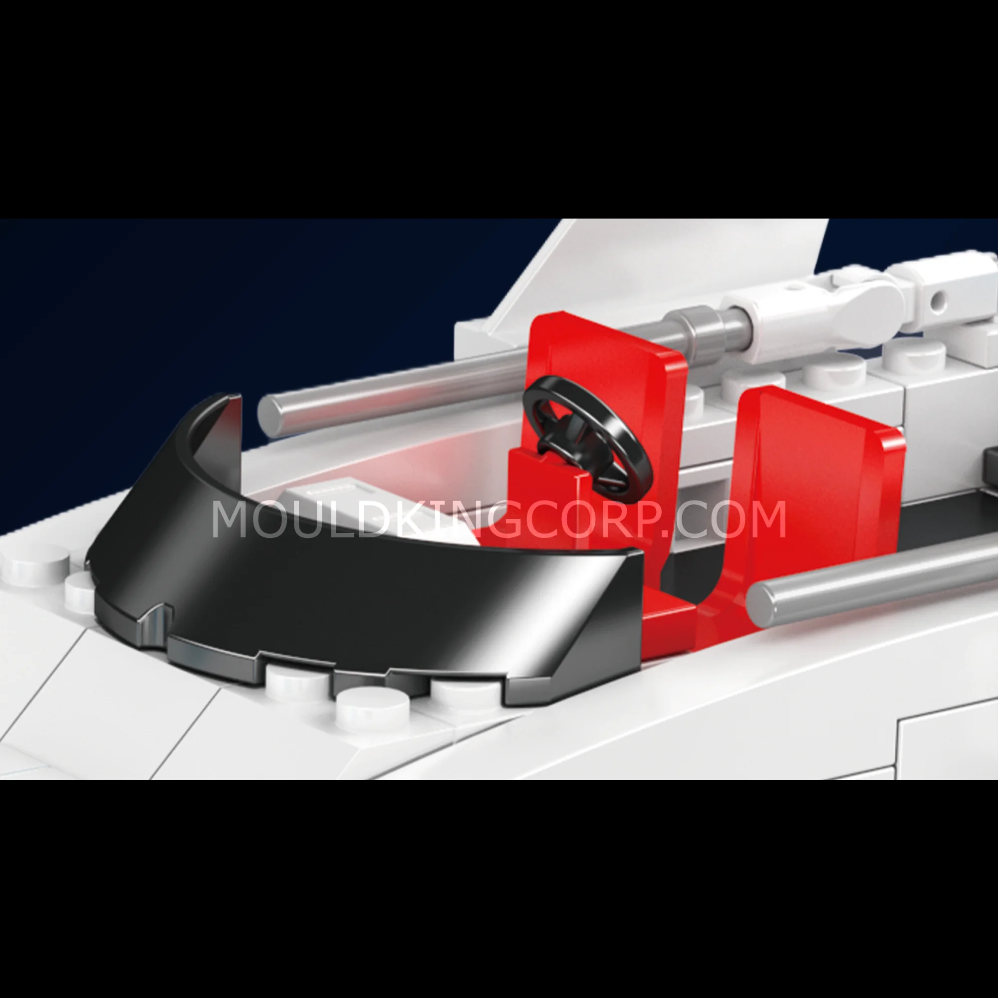 Mould King 10218 White Dolphin Yacht Building Set | 857 Pcs - Image 5