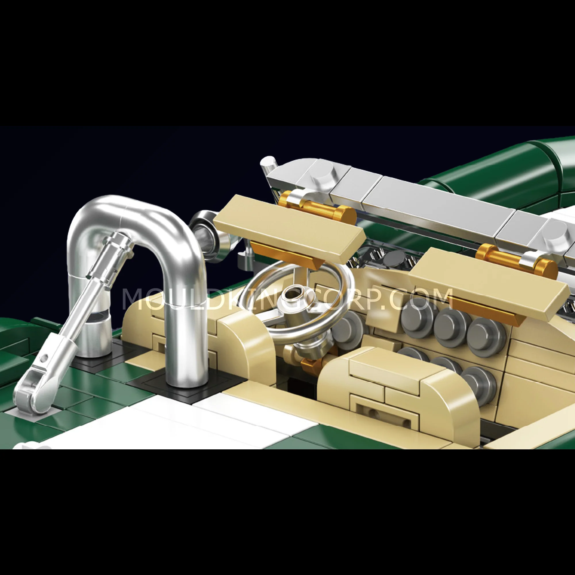 Mould King 10228 Classic Cobra Roadster Model Car Building Set | 1,198 Pcs - Image 4