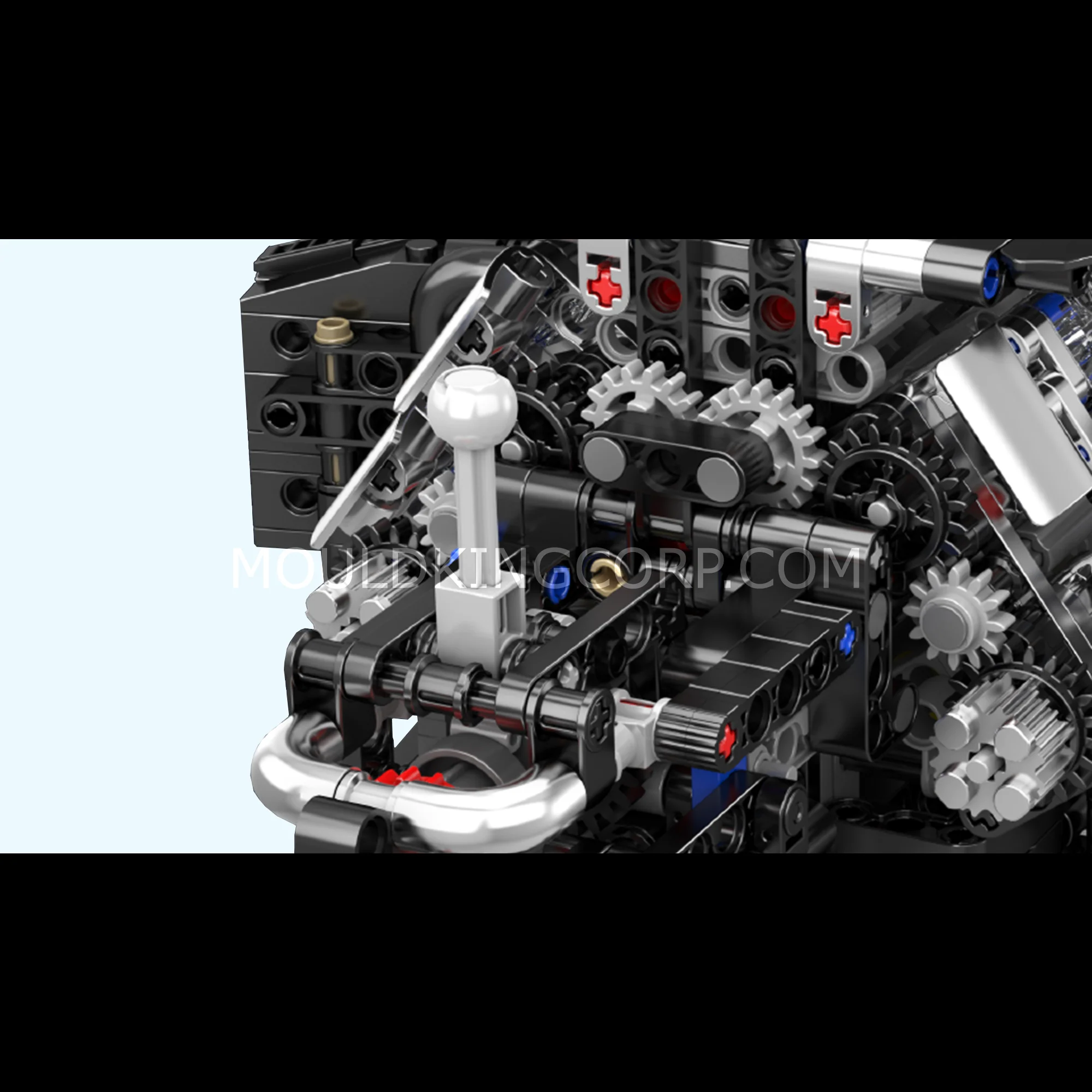 Mould King 10230 W12 Twin Turbo Engine Model Building Set | 871 Pcs - Image 2