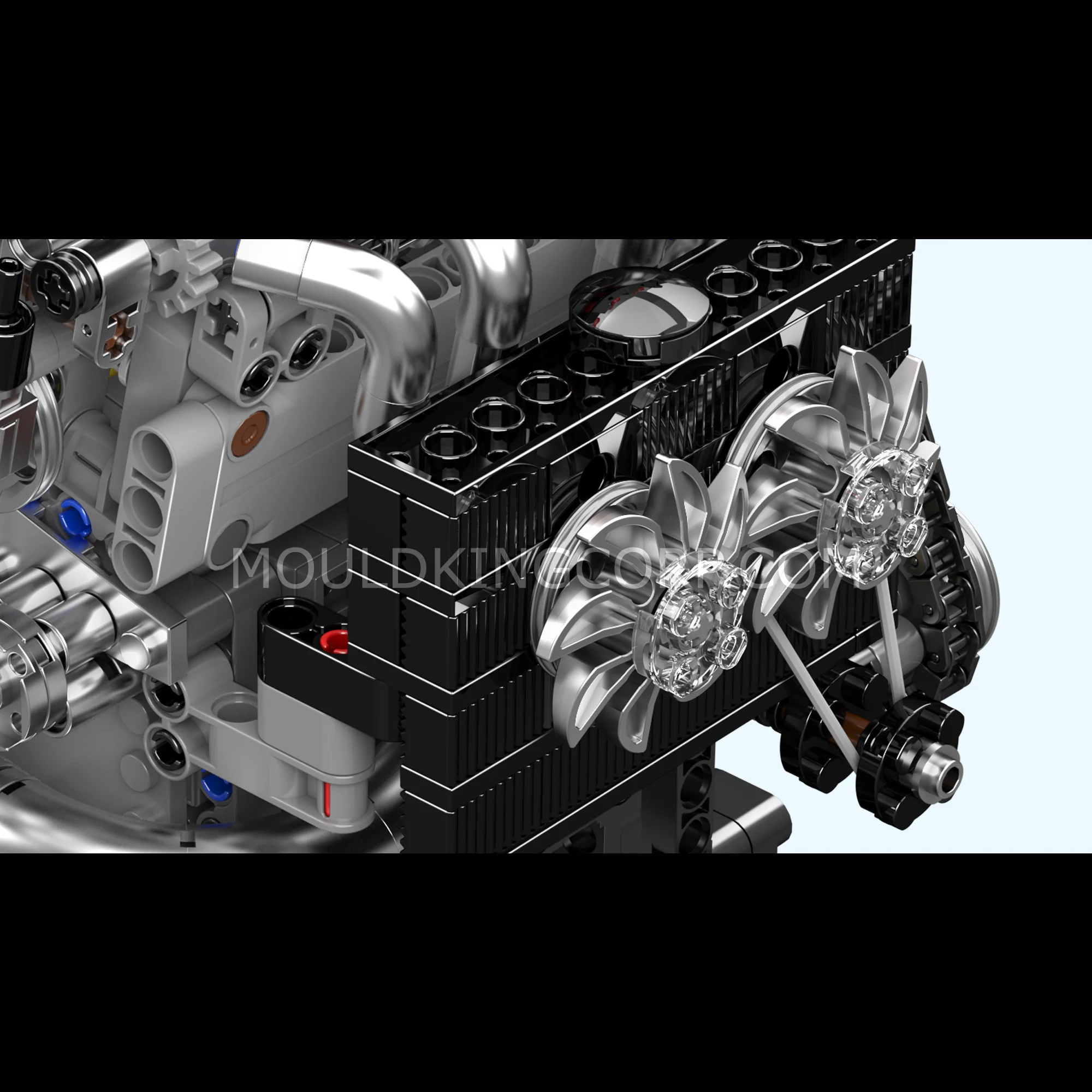 Mould King 10234 Motorized VTEC Engine Model Building Set | 772 Pcs - Image 4