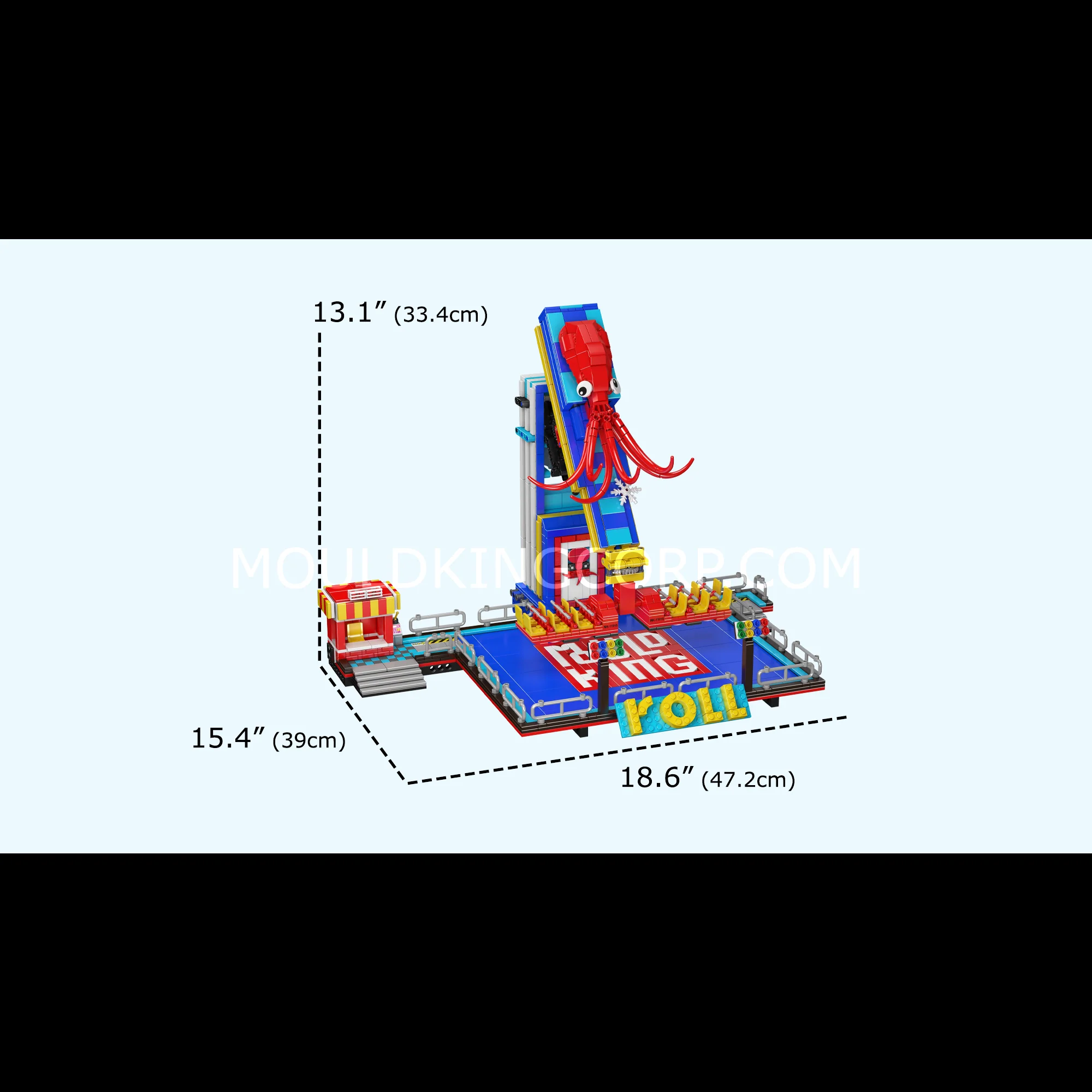 Mould King 11015 Octopus Swing Ride Building Set | 1,668 Pcs - Image 6