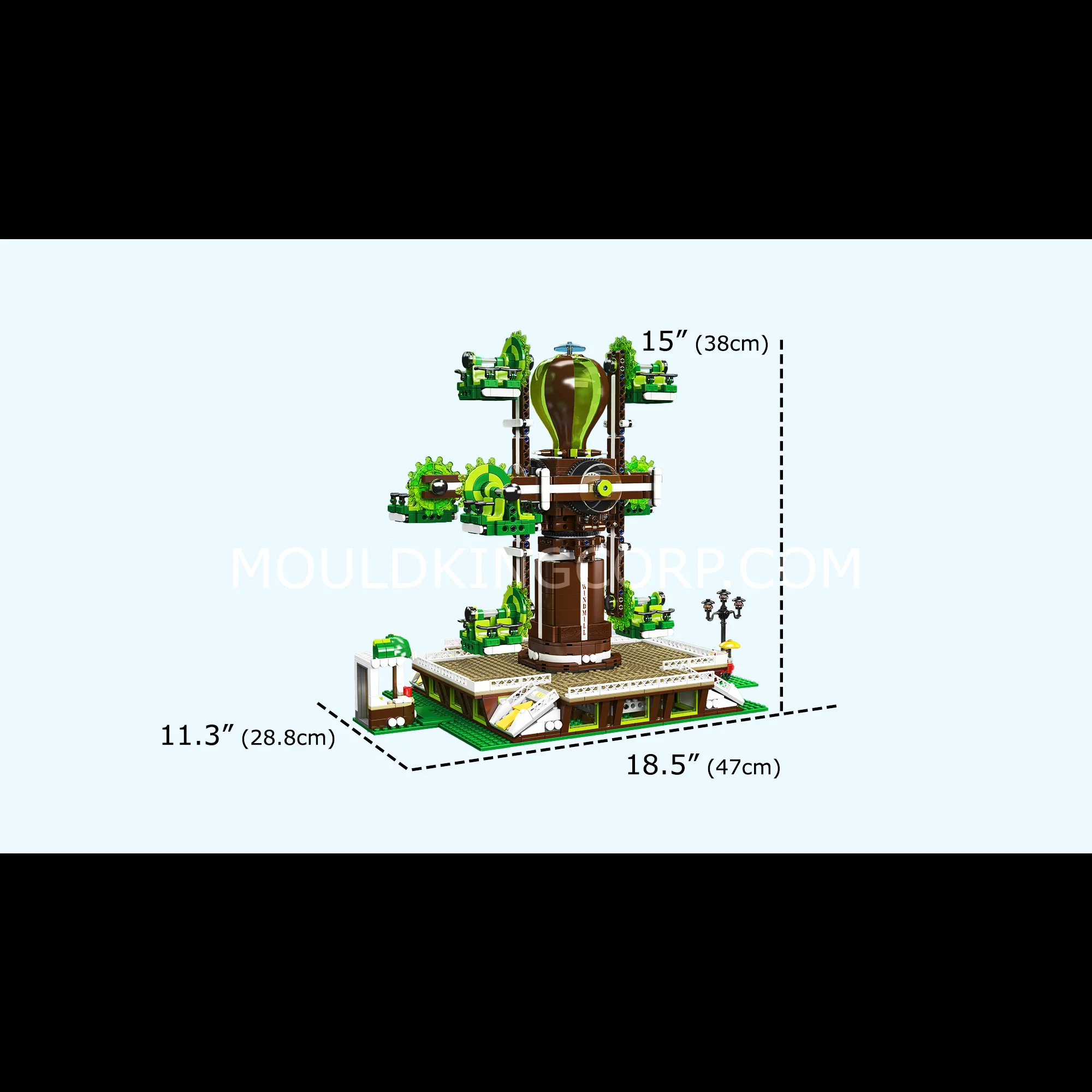 Mould King 11026 Nature Tree Windmill Building Block Set | 2,148 Pcs - Image 6