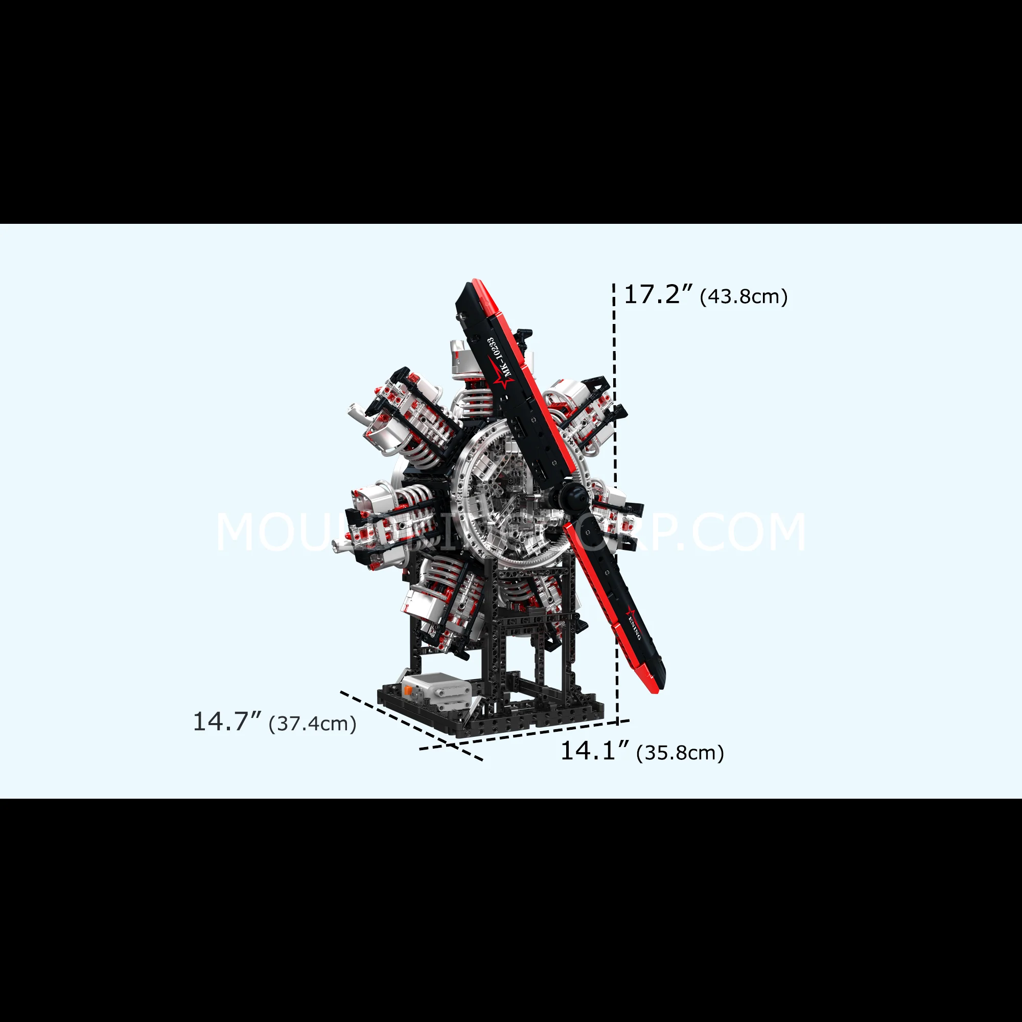 Mould King 10233 Radial Aviation Engine Building Kit | 3,089 Pcs - Image 6