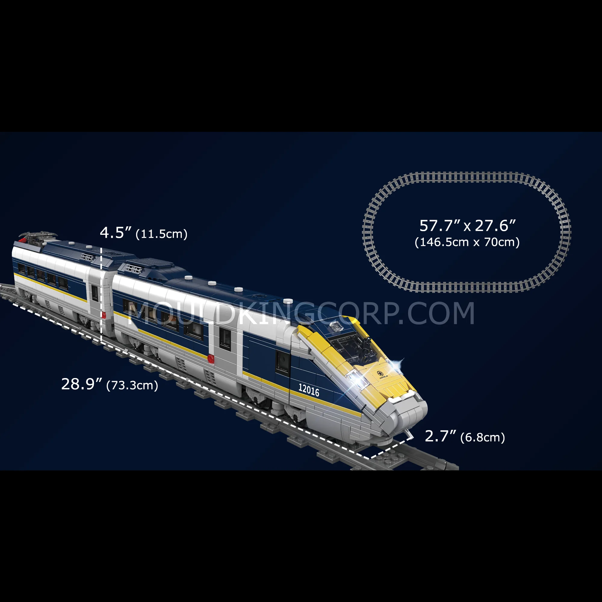 Mould King 12016 Eurostar E320 High-Speed Train Building Set | 1,948 Pcs - Image 6