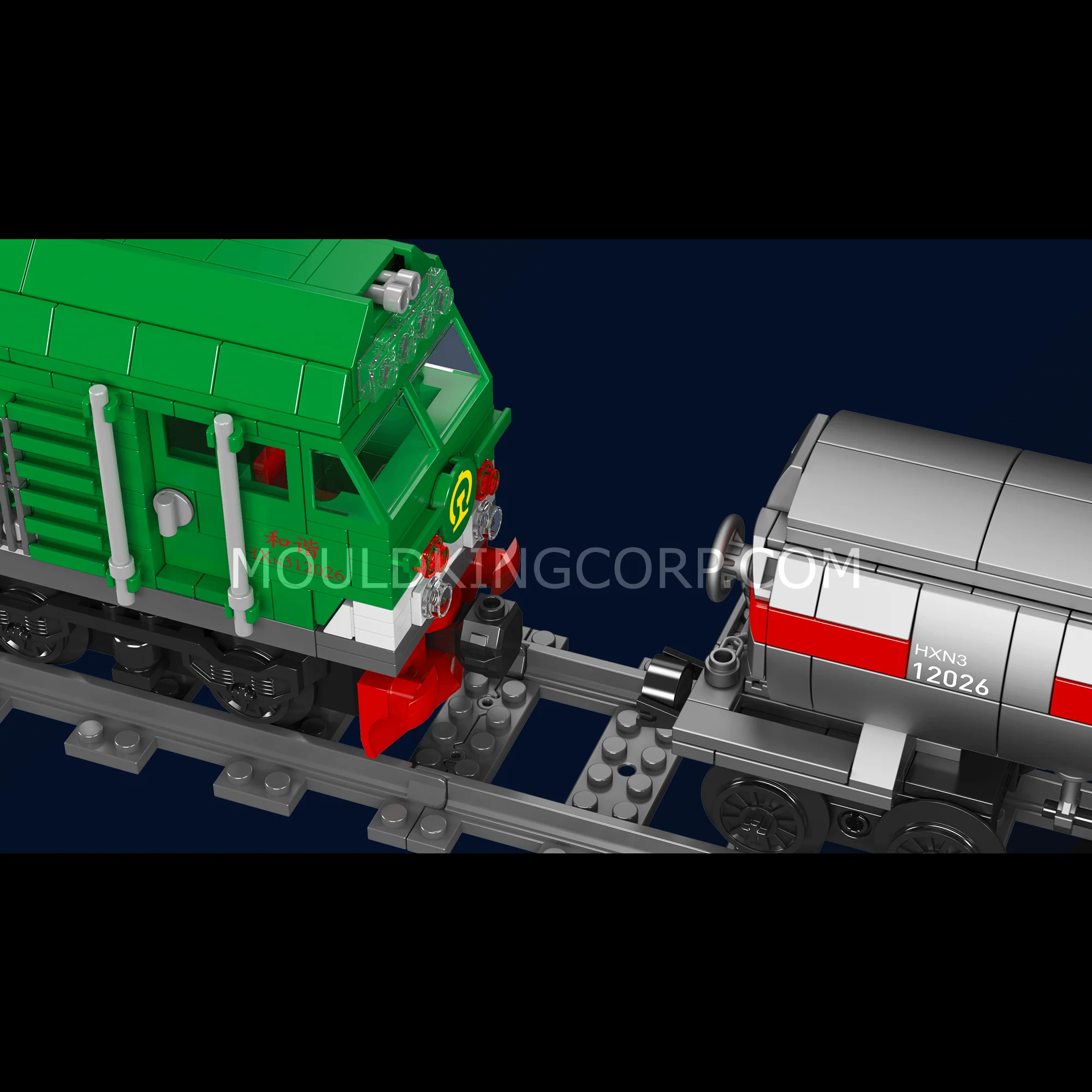 Mould King 12026 HXN 3 Diesel Locomotive Building Set | 1,090 Pcs - Image 3