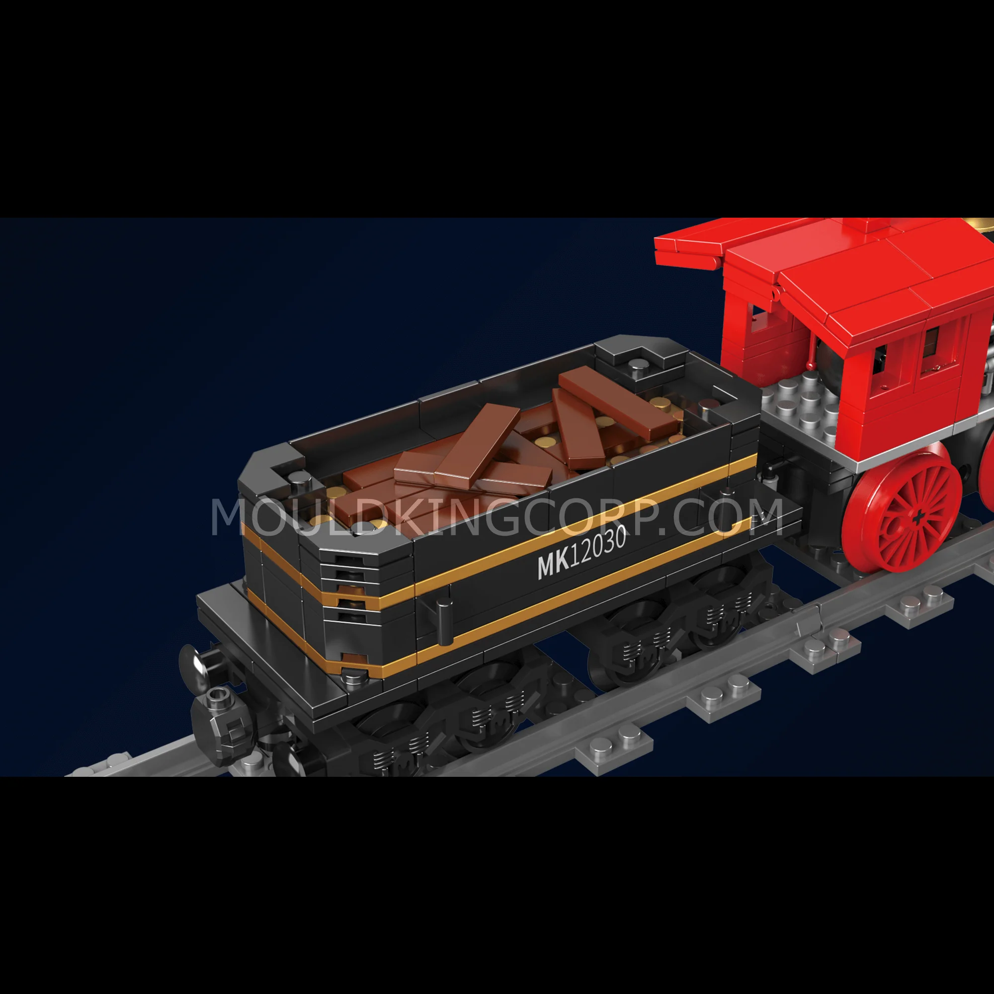 Mould King 12030 The General Locomotive Building Set | 977 Pcs - Image 4