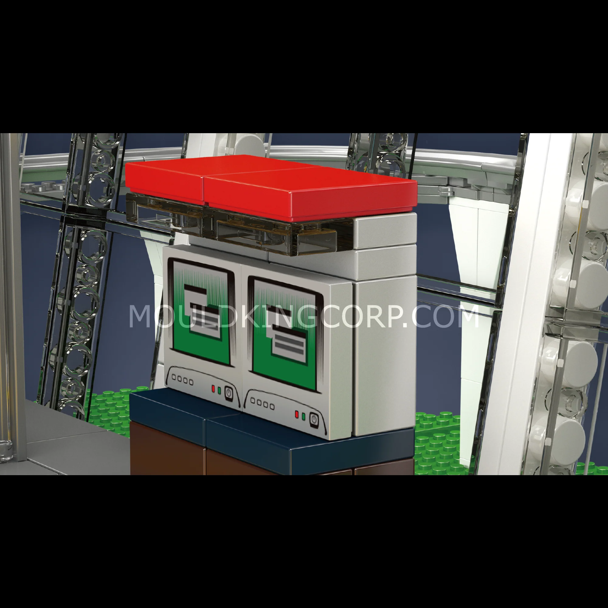 Mould King 12040 Italian Marconi Express Light Rail Train Building Set | 1,957 Pcs - Image 4