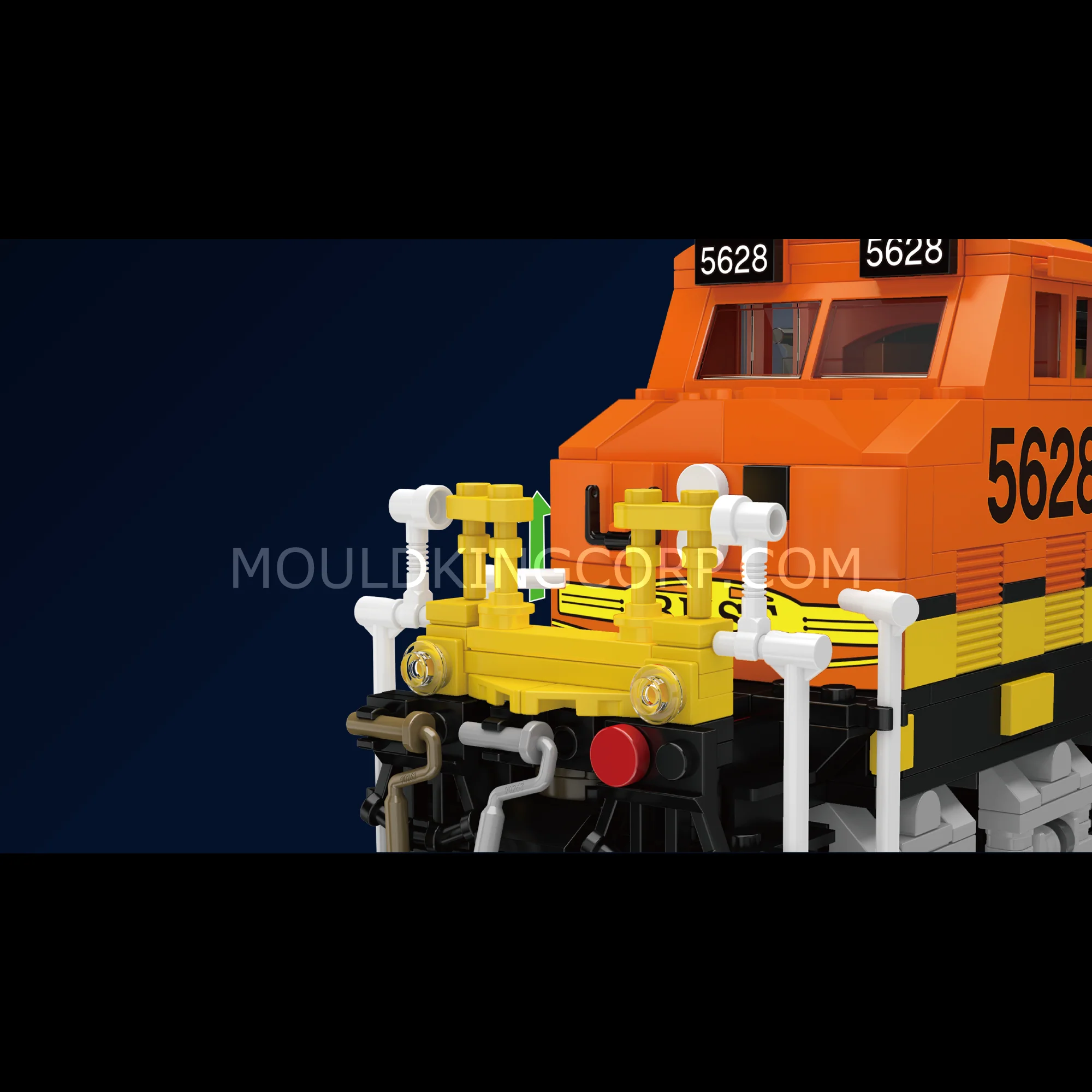 Mould King 12041 BNSF Railway Locomotive Model Building Set | 1,362 Pcs - Image 3