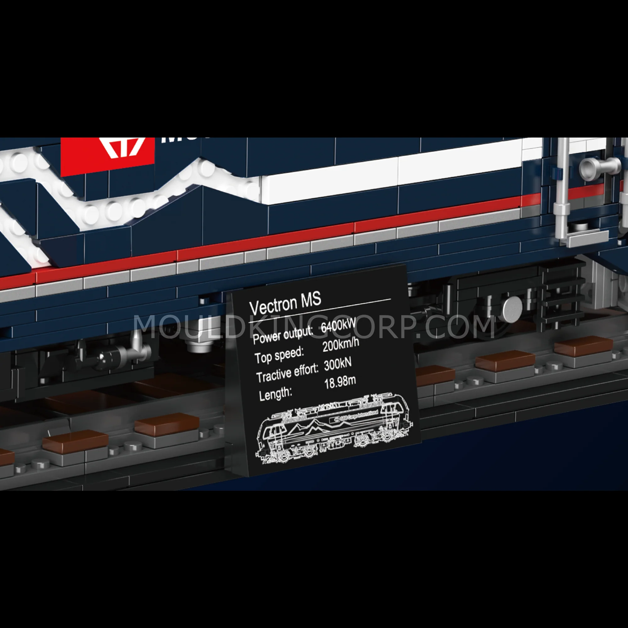 Mould King 12045 Vectron MS Electric Locomotive Building Set | 3,072 Pcs - Image 2