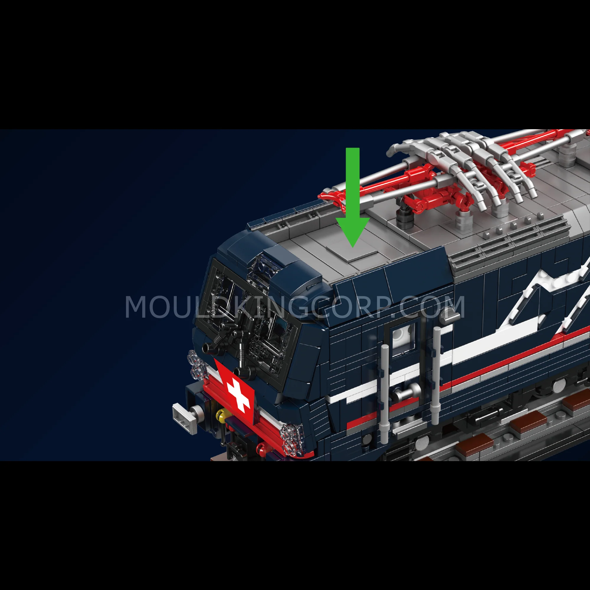Mould King 12045 Vectron MS Electric Locomotive Building Set | 3,072 Pcs - Image 3