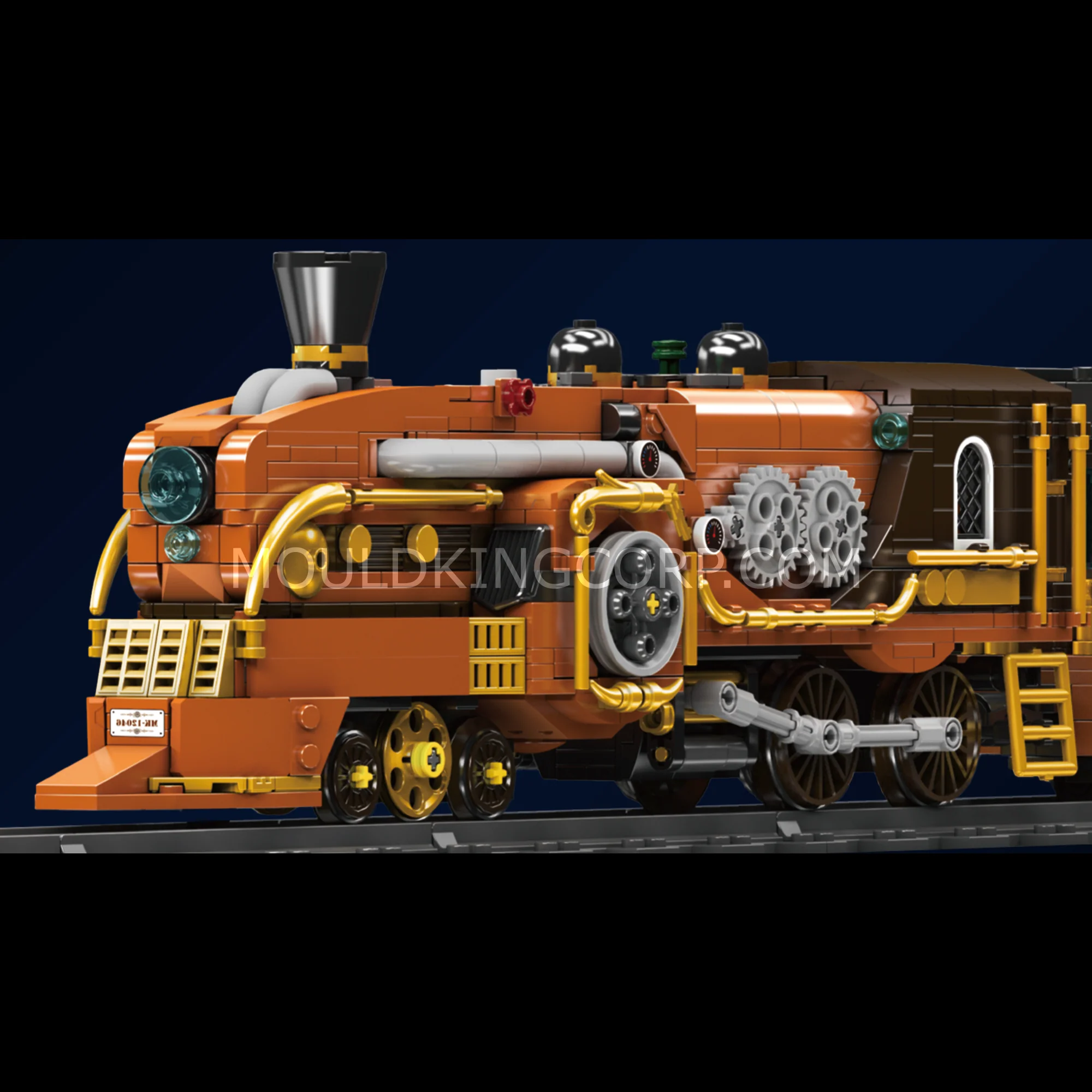 Mould King 12046 Steampunk Steam Train Building Set | 1,954 Pcs - Image 4