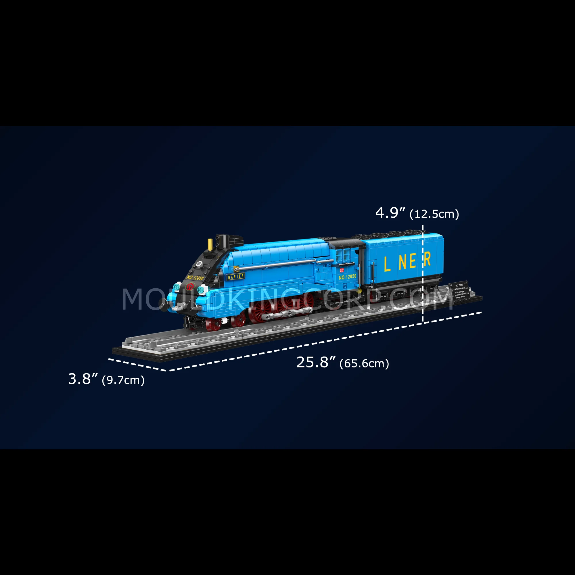 Mould King 12050 Mallard A4 Streamliner Building Set | 1,399 Pcs - Image 6